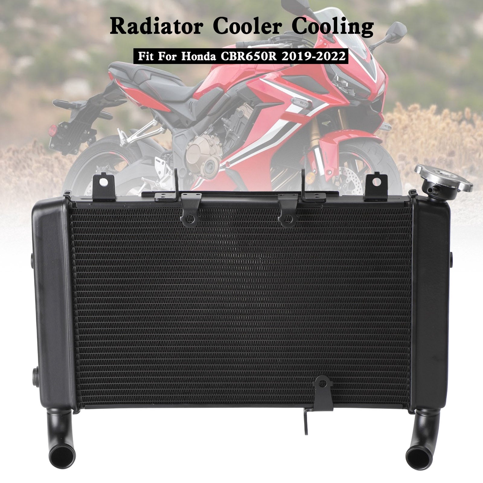 Refroidisseur de radiateur de moteur en aluminium adapté à Honda CBR650R 2019 – 2022