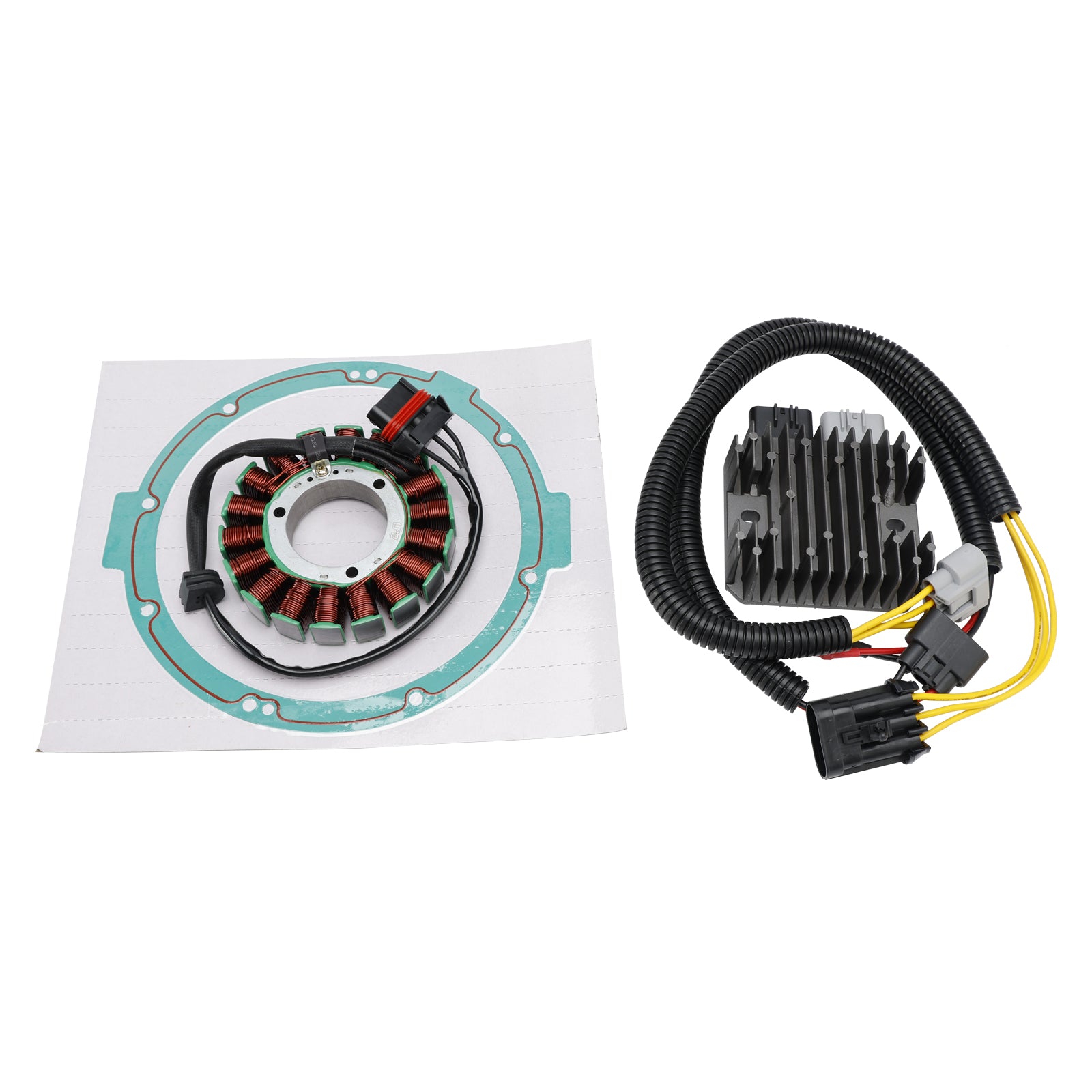 Magneto Coil Stator + Voltage Regulator + Gasket Assy For Polaris Sportsman Scrambler 850 1000 Touring 2017-2024