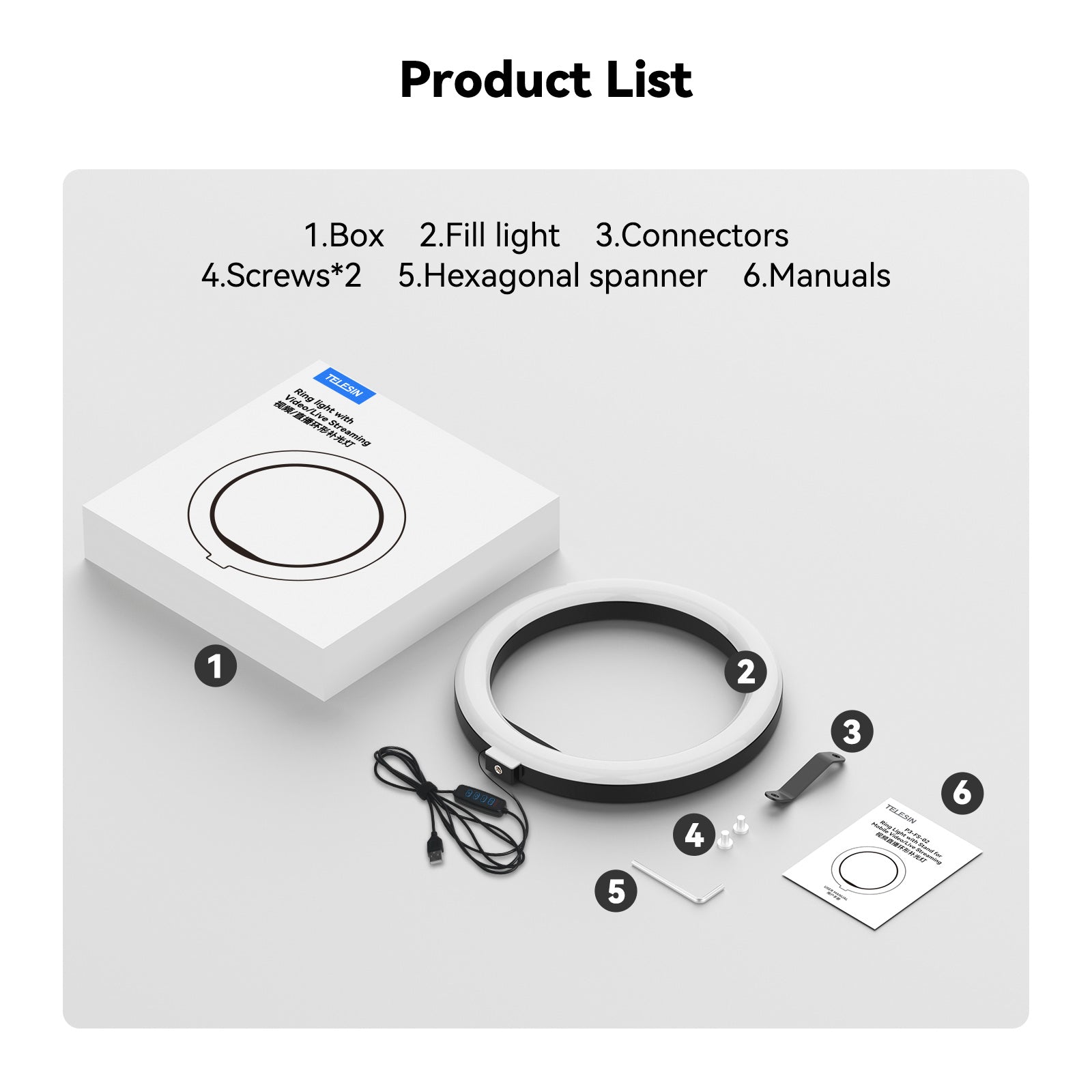Mobilné video živé vysielacie držiak prsteň výplň svetla kozmetické stolné plnenie svetla