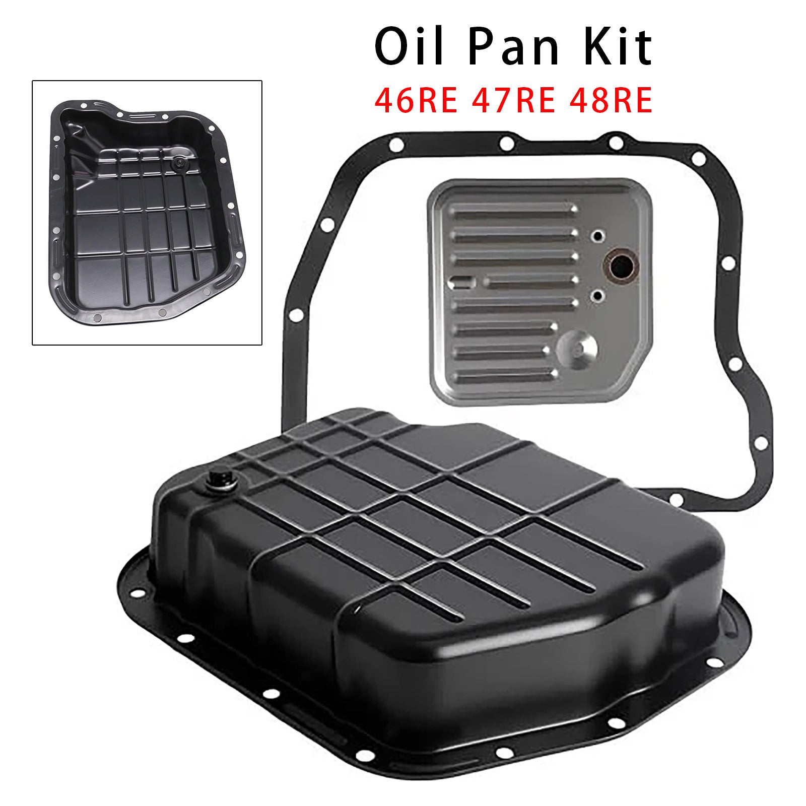 1998-2006 For Dodge Ram 1500 2500 3500 46RE 47RE 48RE Transmission Oil Pan with Gasket Filter  52118789
