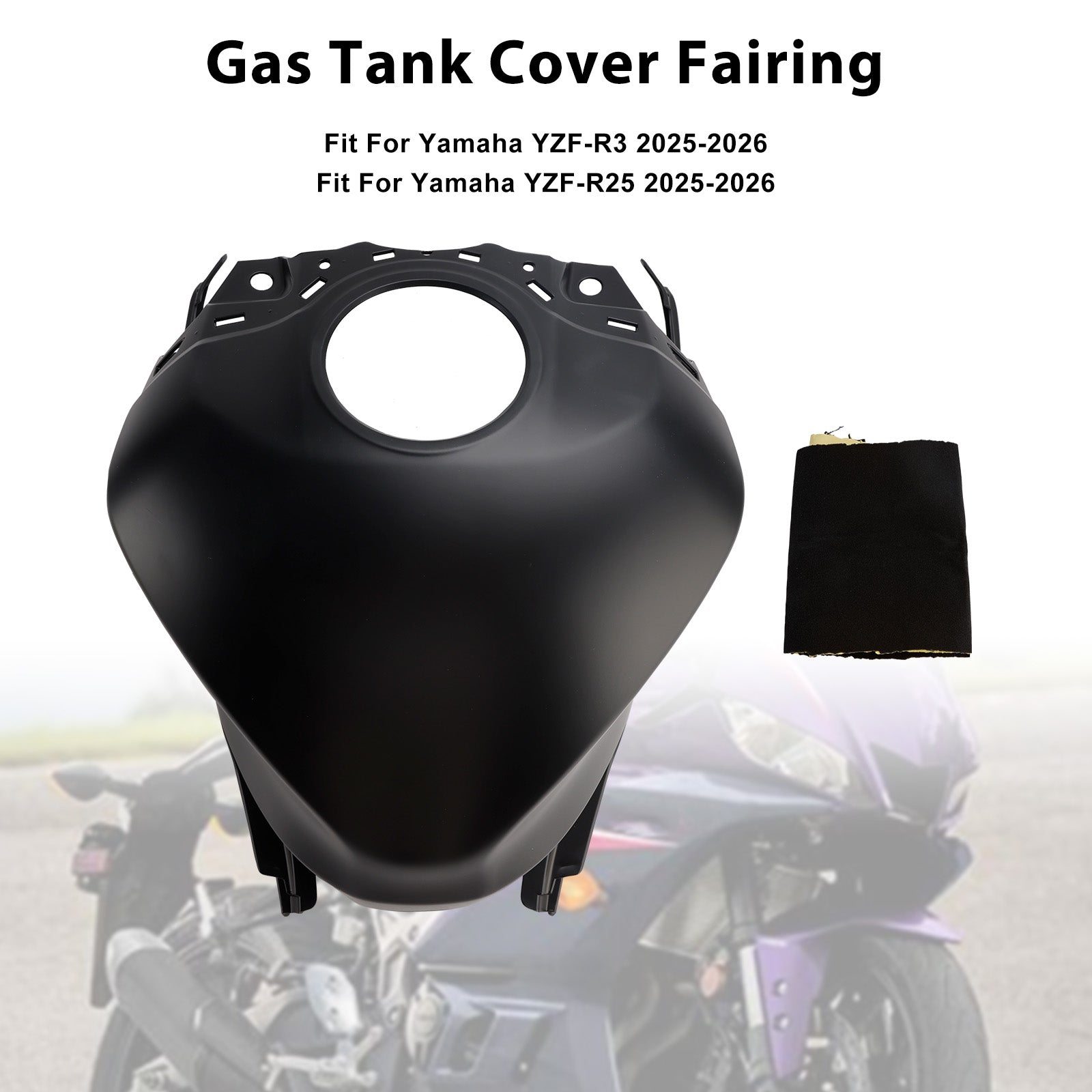 Protecteur de carénage de couvercle de réservoir de gaz, pour Yamaha YZF-R3 R25 2025 – 2026