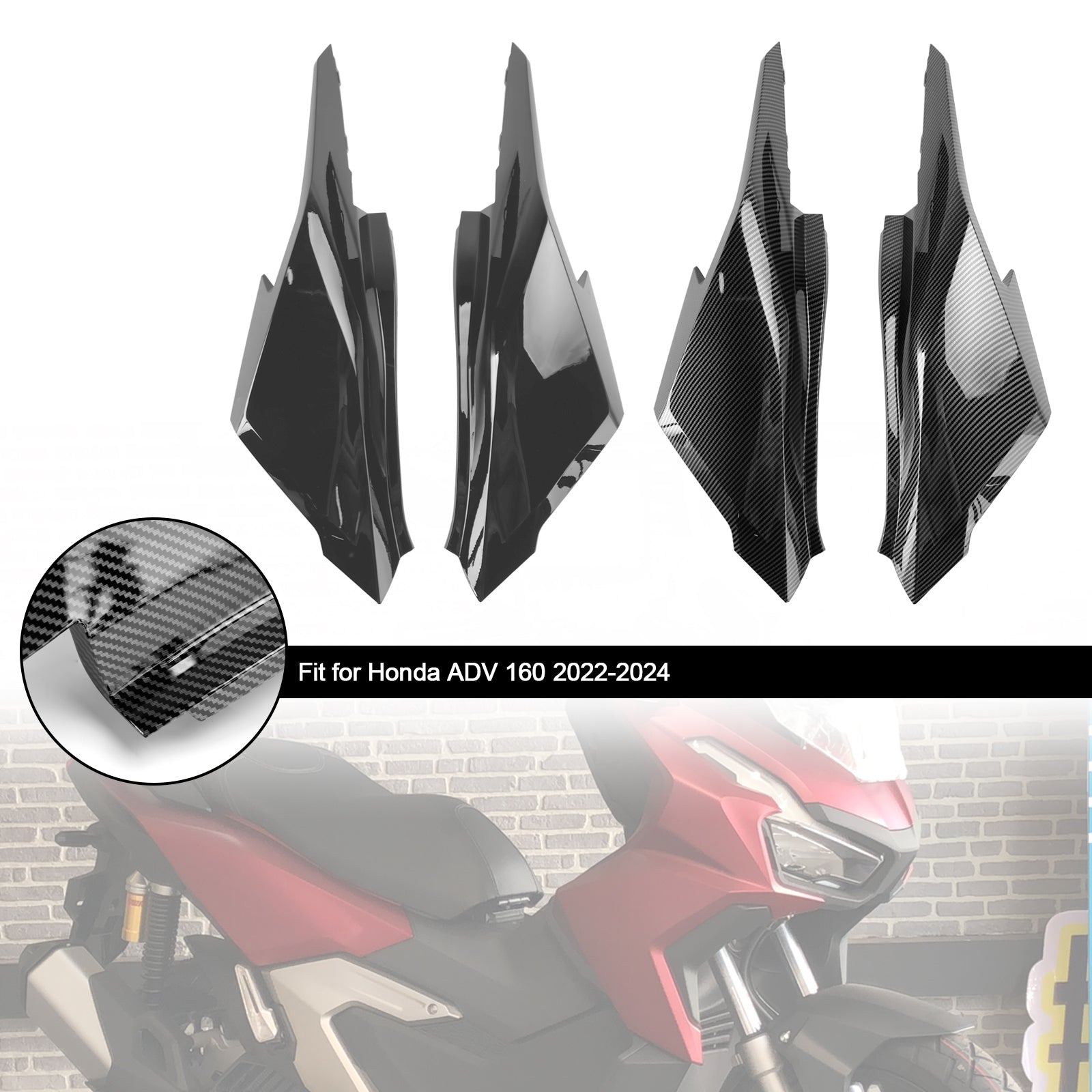 2023-2024 Honda ADV 160 Rear Seat Side Frame Cover Body Fairing Cowl