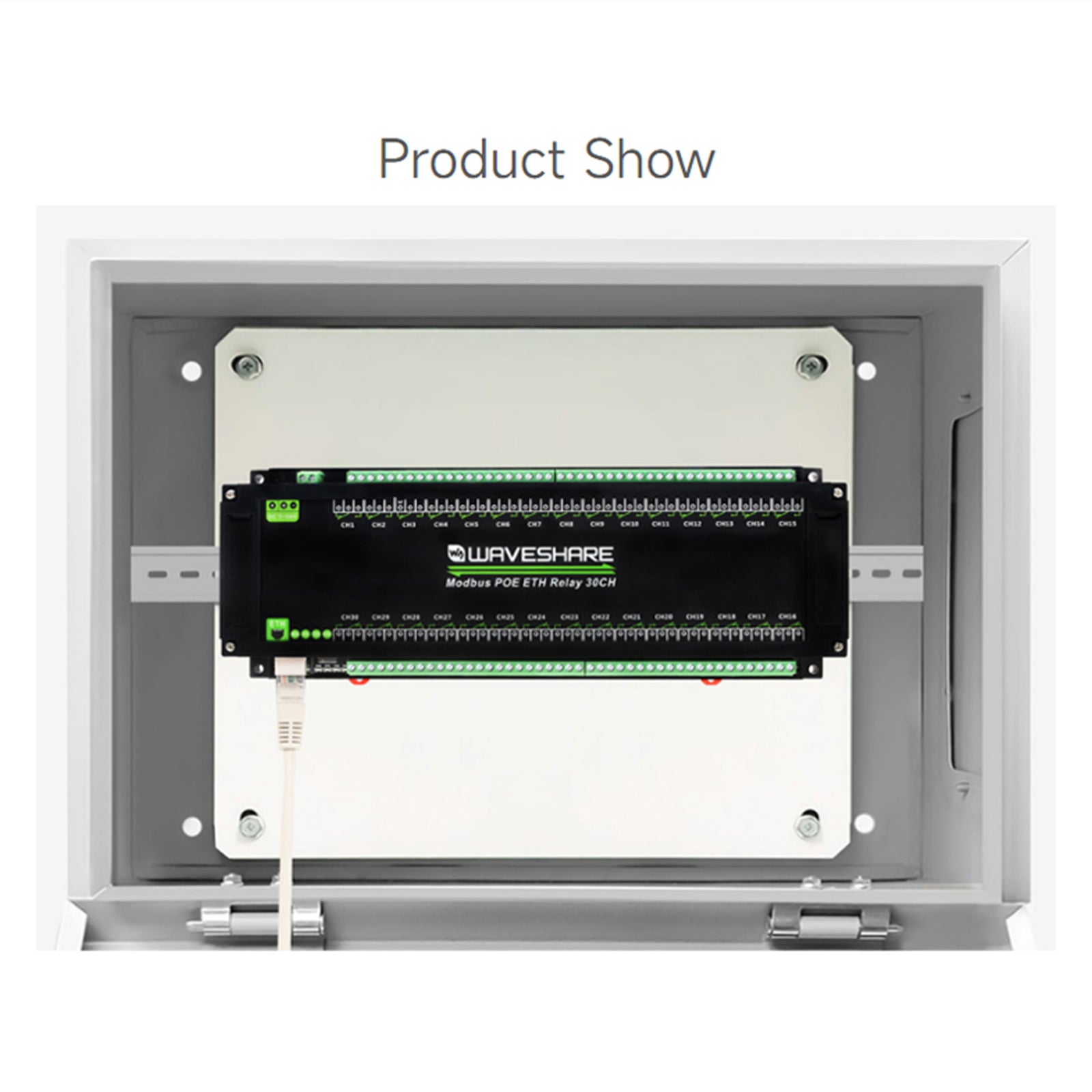 8/30-Channel Ethernet Relay Module Modbus TCP Protocol Poe Ethernet Communication