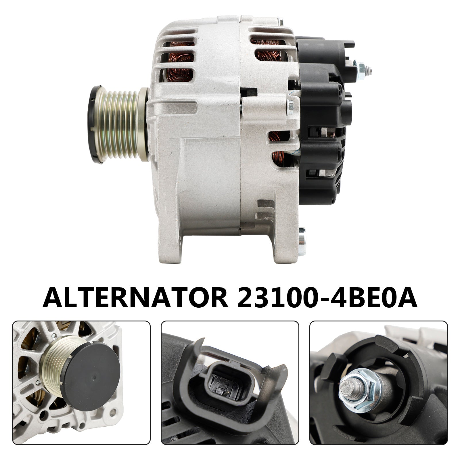 Generator 23100-4BE0A For Vauxhall Vivaro Mk2 & Renault Trafic Mk3 1.6 Diesel 2014-2020