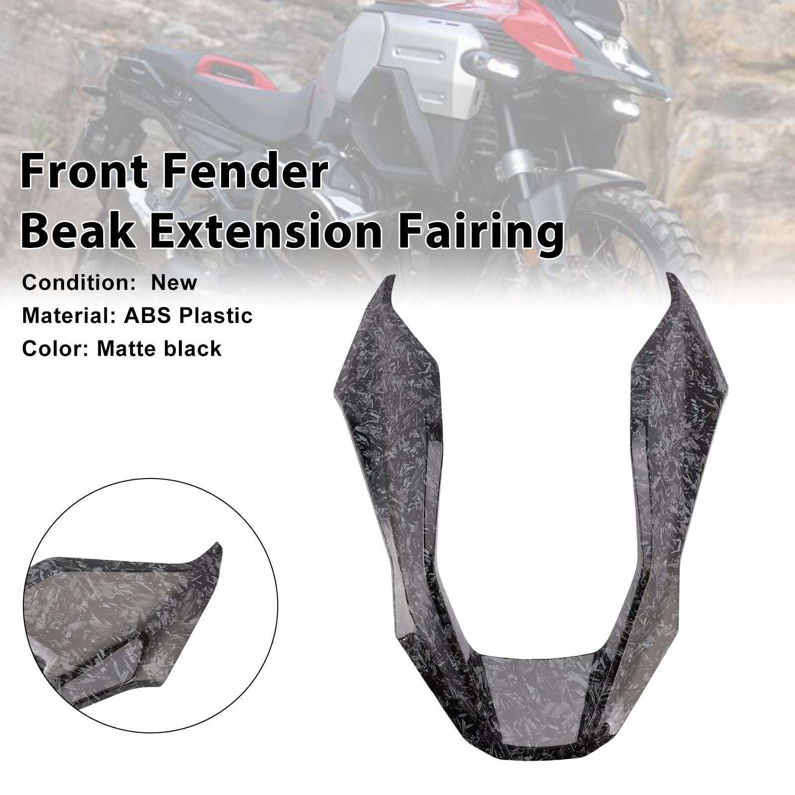 2024-2025 BMW R1300GS Carénage d'extension de bec de garde-boue avant