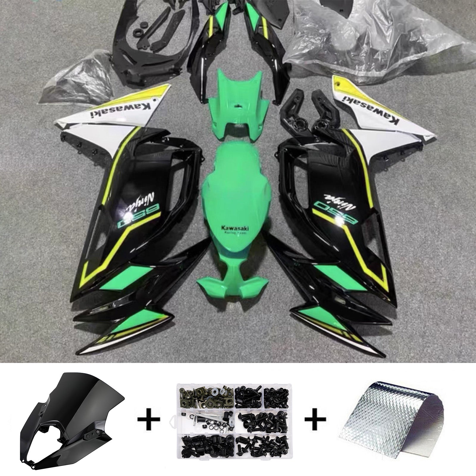 Kit carenatura iniezione Carrozzeria ABS adatto per Kawasaki ER-6F Ninja650 2020-2025