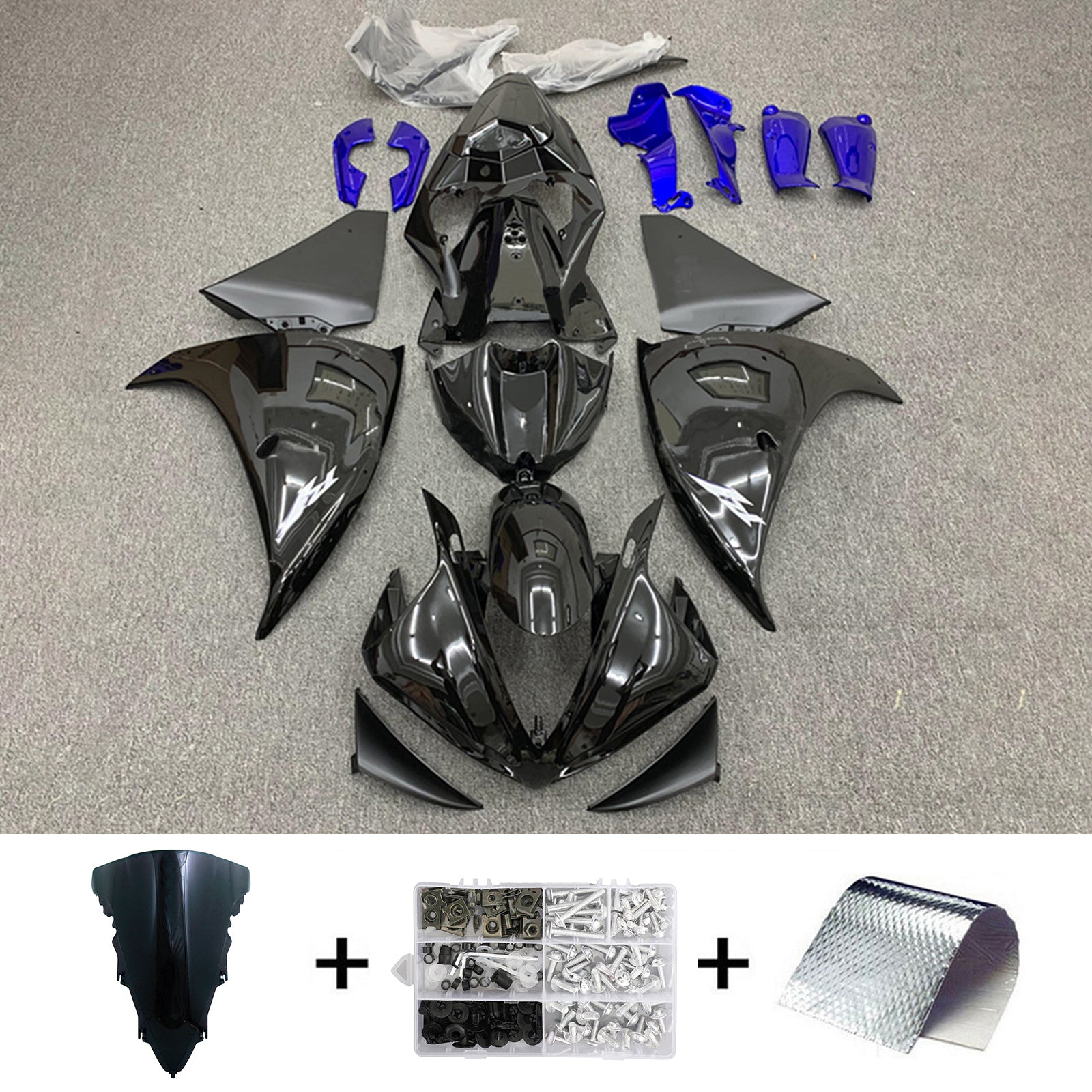 Kit de carénage d'injection Yamaha YZF-R1 2012-2014, carrosserie en plastique ABS