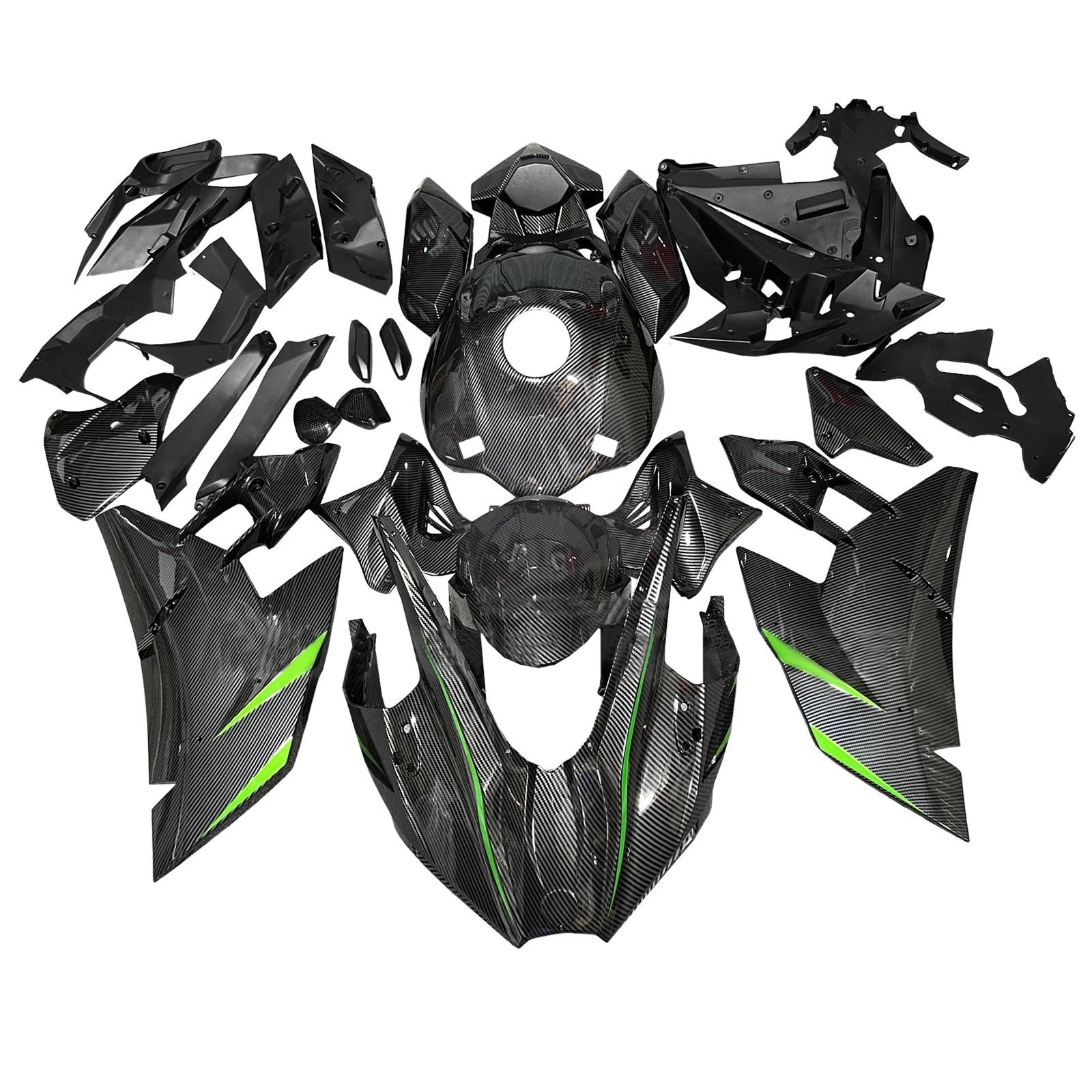 Injeksjon Fairing Kit Bodywork Abs Fit for Kawasaki Ninja H2 2015-2022