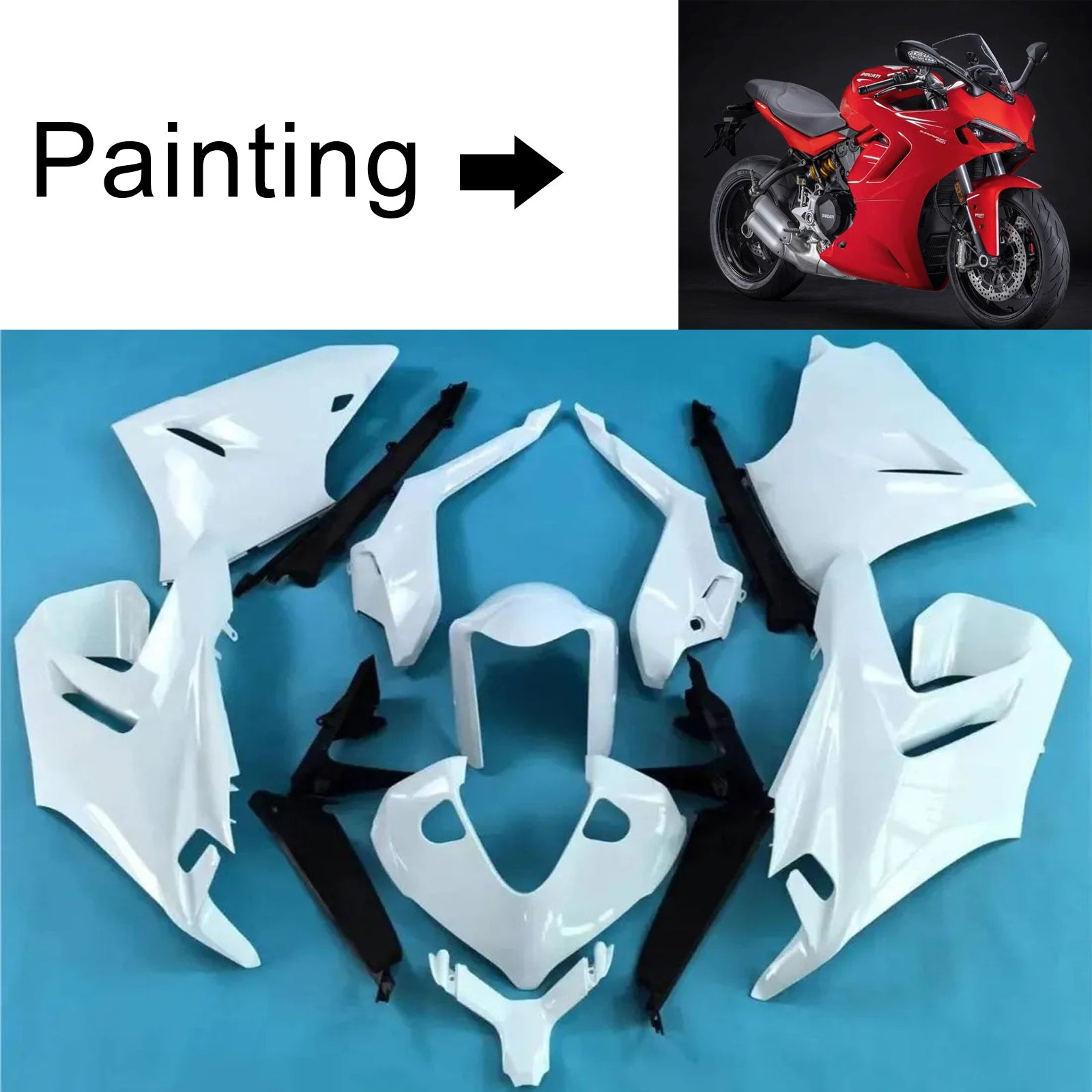 2021-2024 Ducati Supersport 950 950S kit de carenagem de injeção carroceria