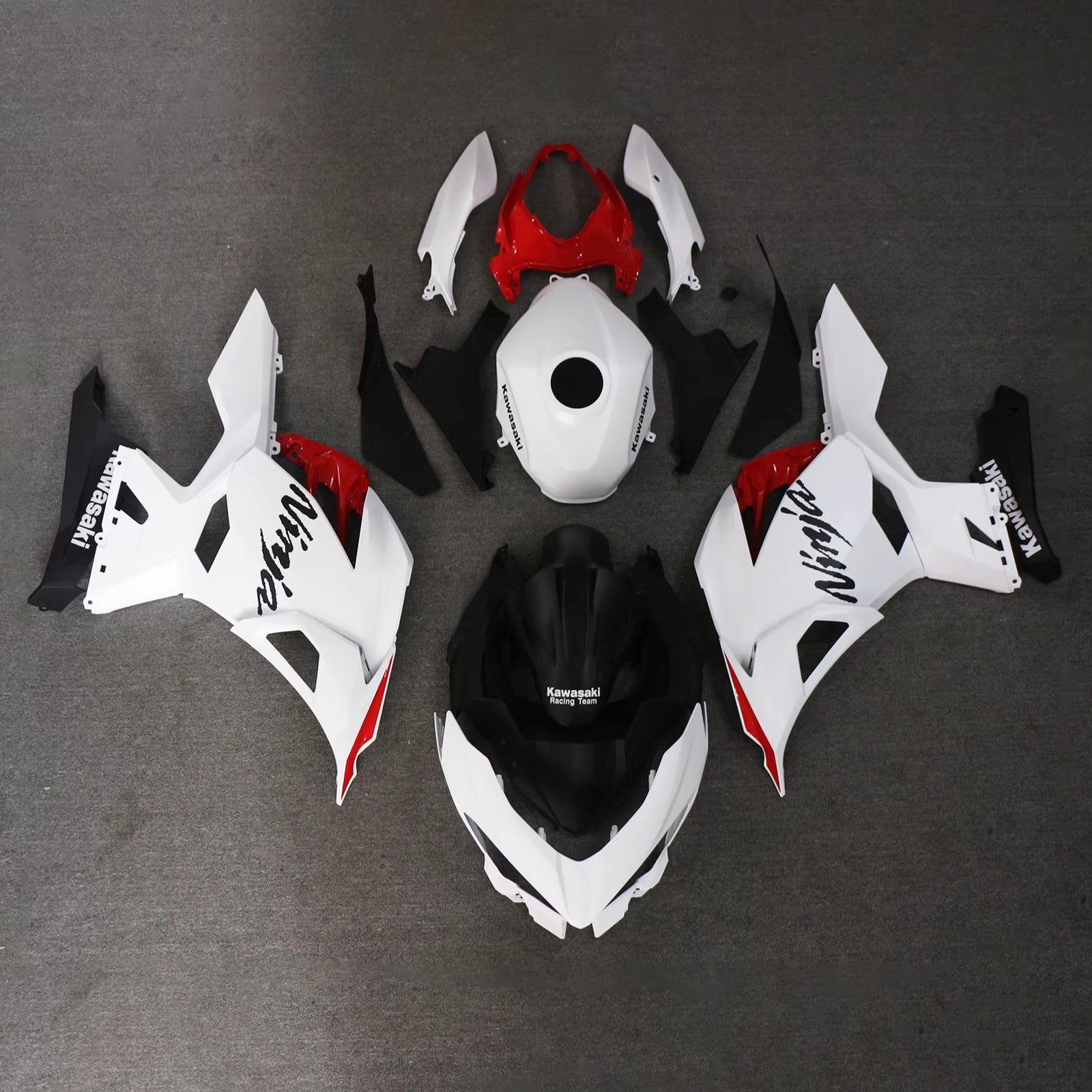 Kit carena iniezione carrozzeria in plastica ABS adatta per Kawasaki EX400 Ninja400 2018-2024