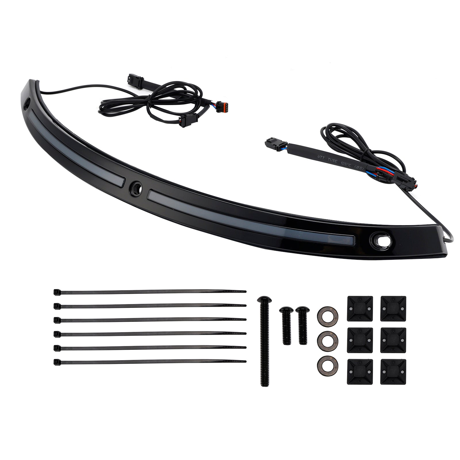 2014+Touring Electra Glide Street Glide Ultra Limited LED Running Turn Signal Light Windshield Trim