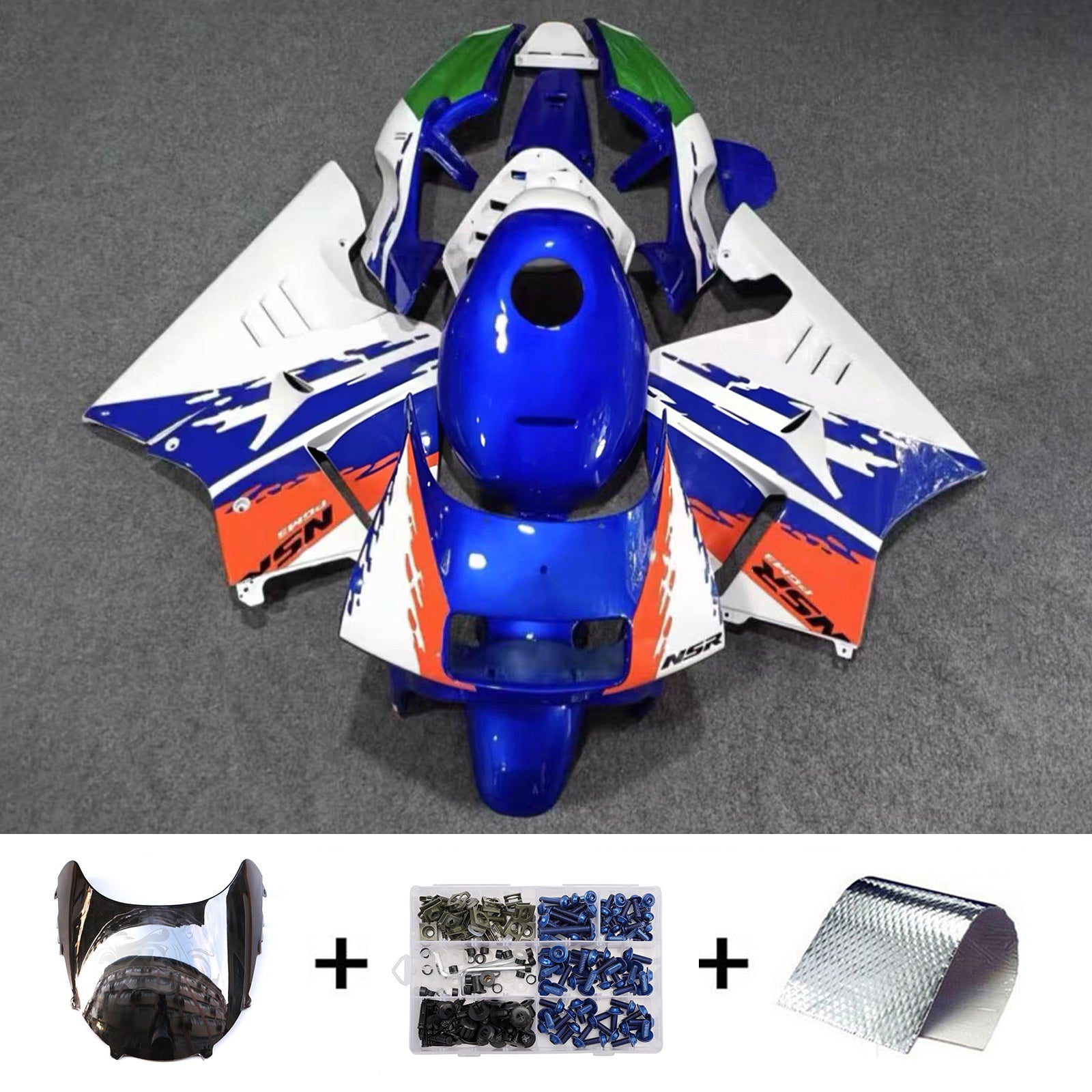 Injection Fairing Kit Bodywork Plastic ABS For Honda NSR250 PGM-4 1994-1996