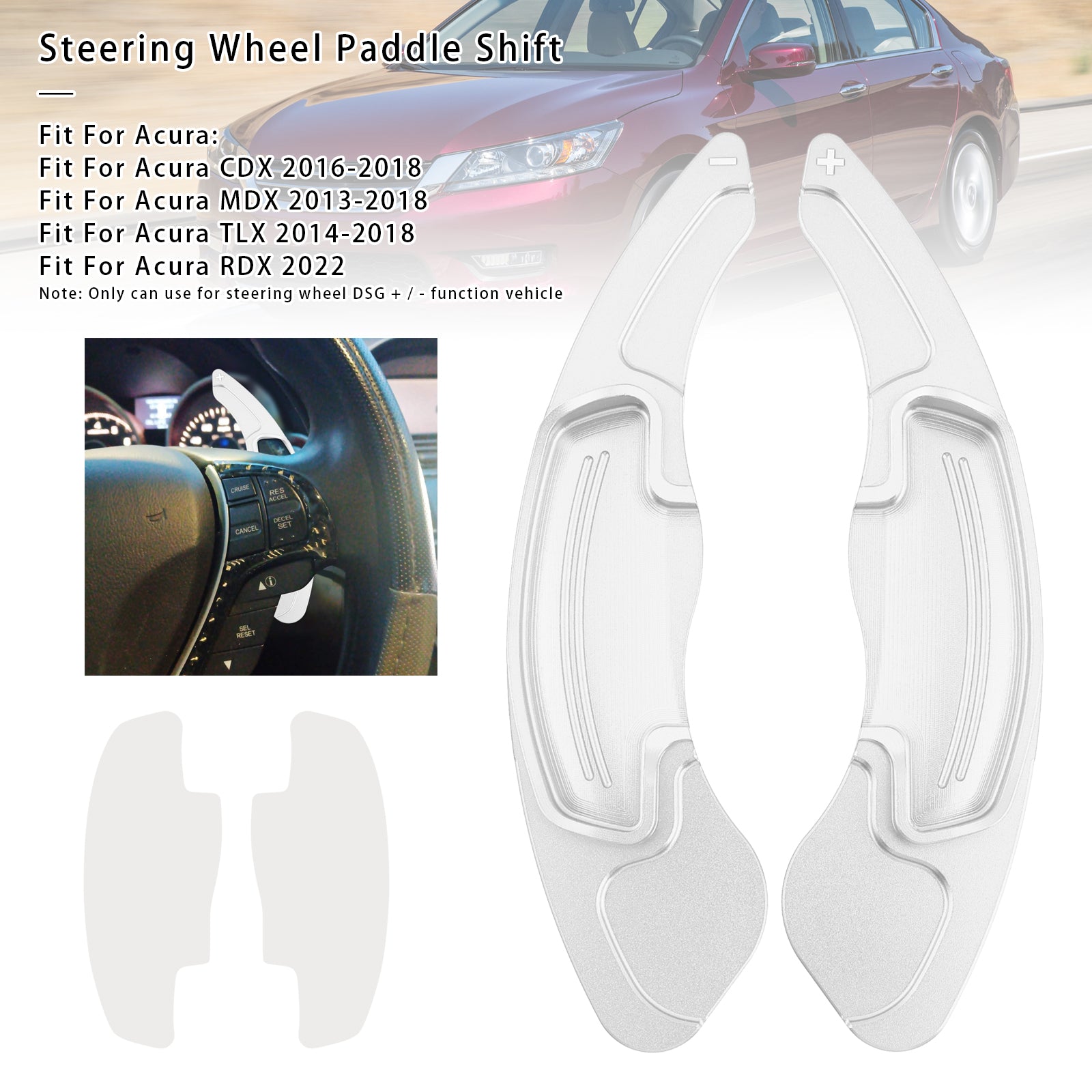 Steering Wheel Paddle Shifter For Acura RDX MDX CDX TLX 13-18