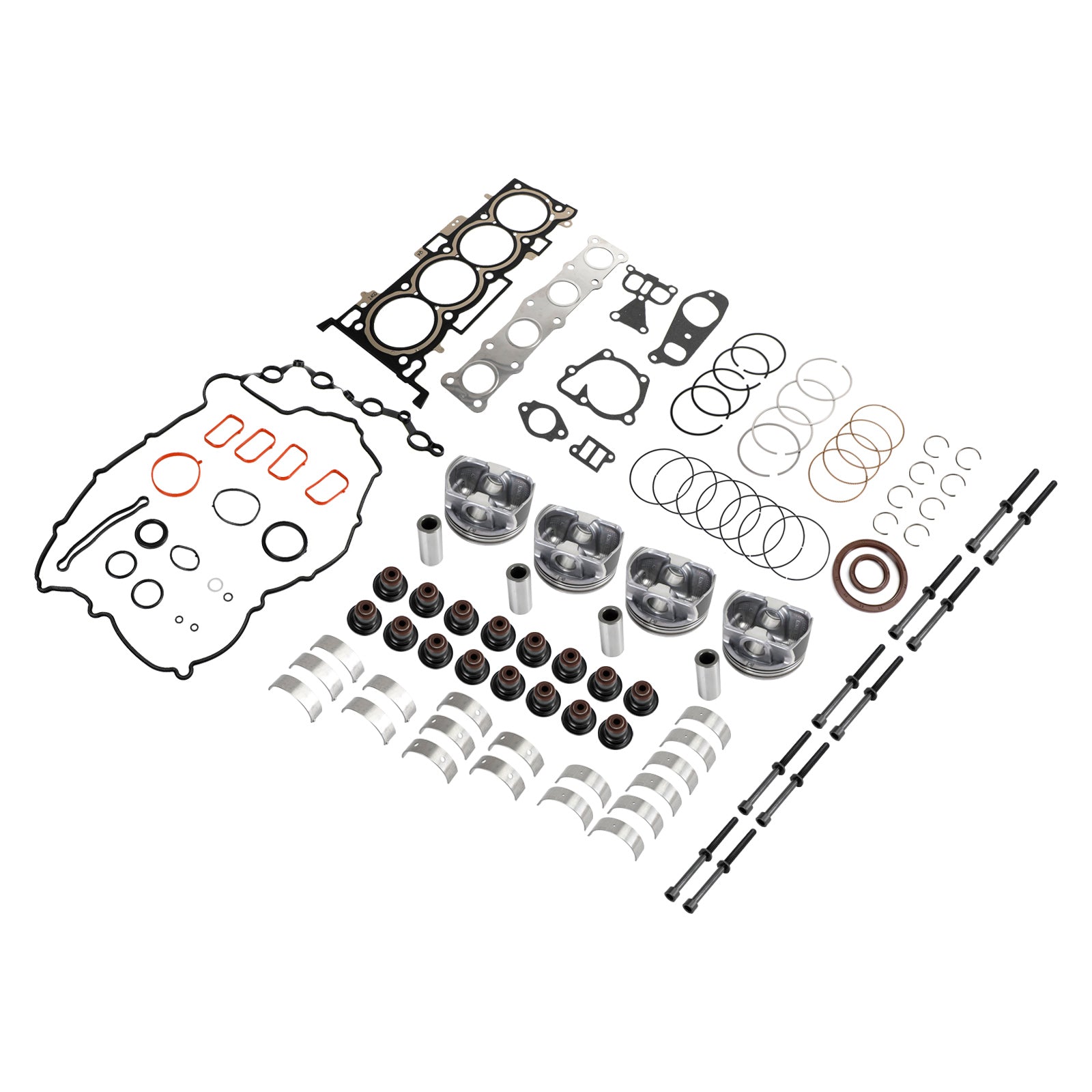 2011-2020 Hyundai Kia G4KJ 2.4L Engine Rebuild Pistons Gasket Overhaul Kit