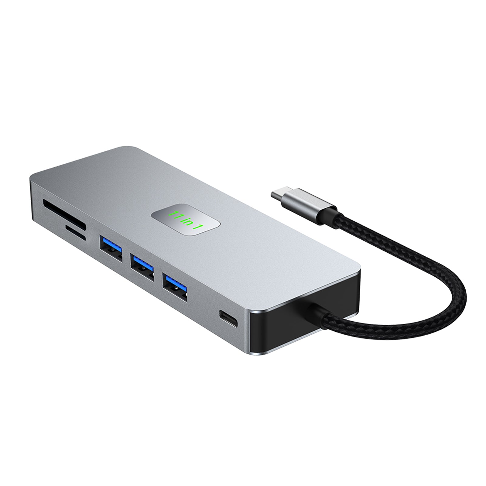 11 in 1 TYPE-C naar RJ45 Gigabit USB3.0 HDMI VGA Audio USB-C data SD/TF PD100W