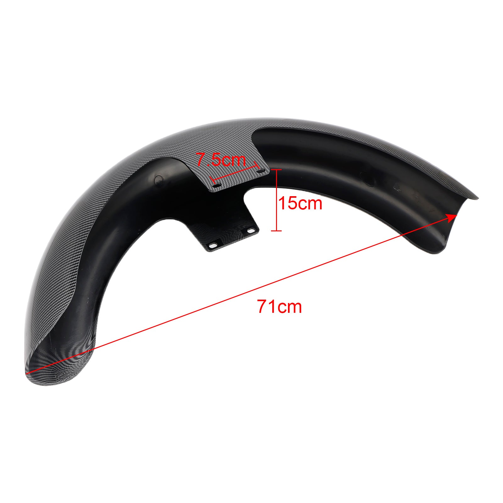 19" Wrap Front Fender ABS For Touring Electra Street Road Glide Baggers FLHT FLHR