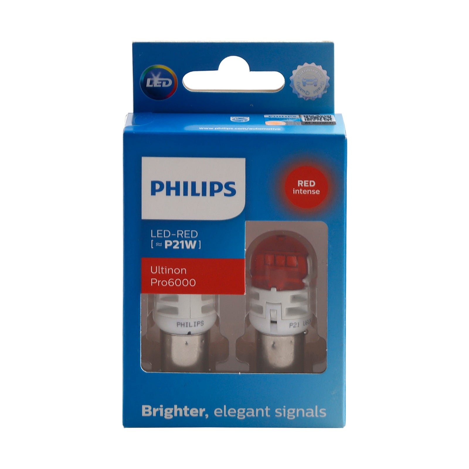 Bil Light LED-Red Ultinon Pro6000 P21W 11498RU60 för Philips