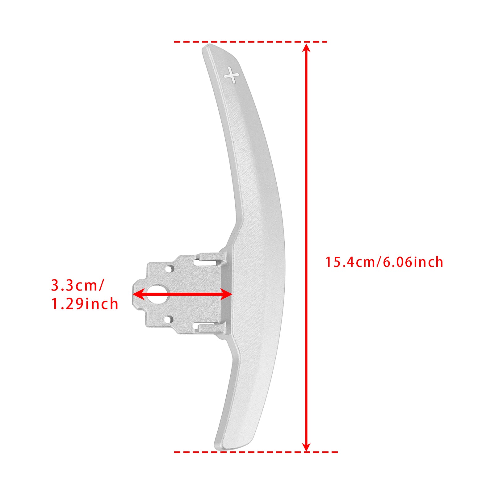 Paddle Shifter Extension for BMW F -serien F30 F31 F32 F10 X3 X5 Aluminiumsølv