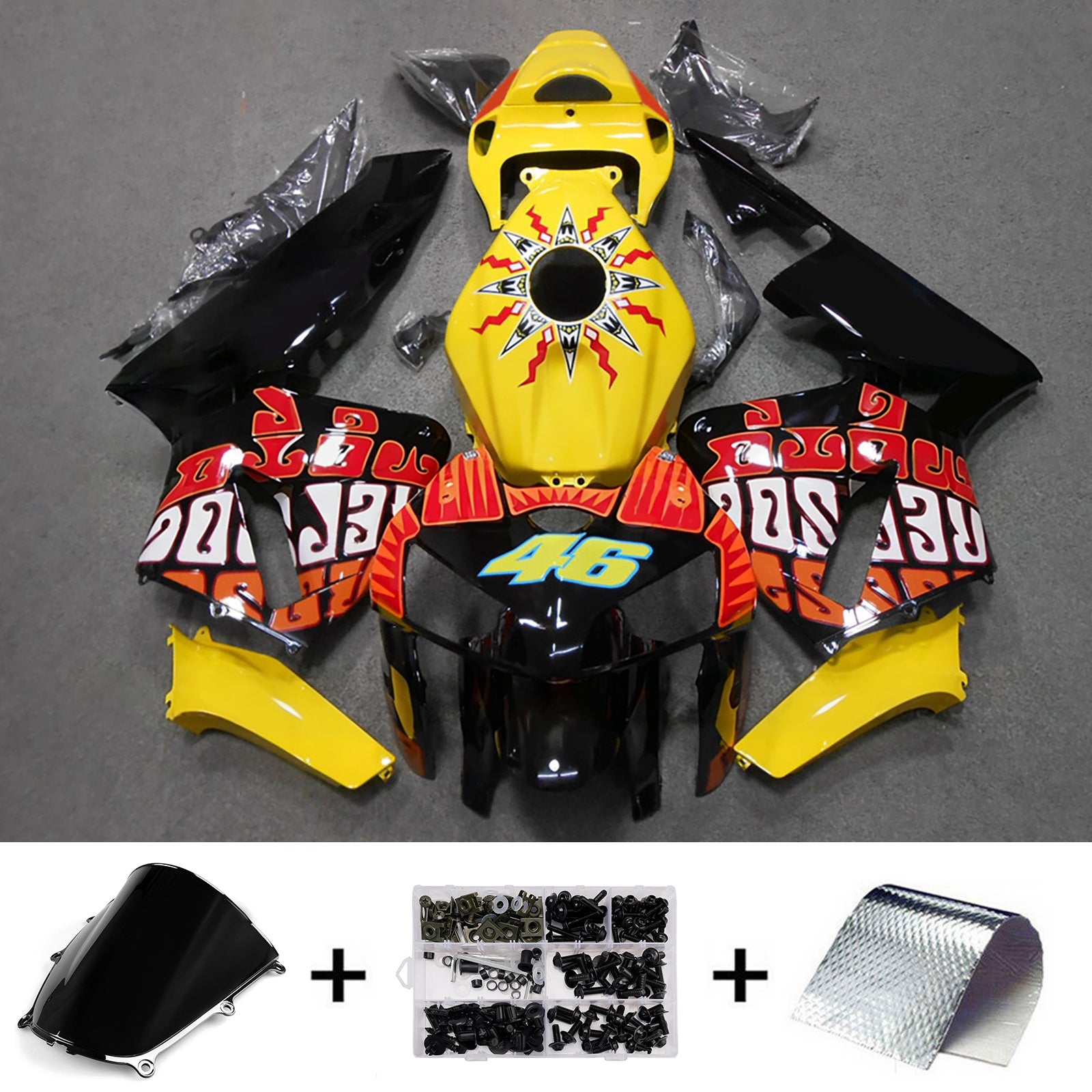 Injection Fairing Kit Bodywork Plastic ABS For Honda CBR600RR 2005-2006 F5
