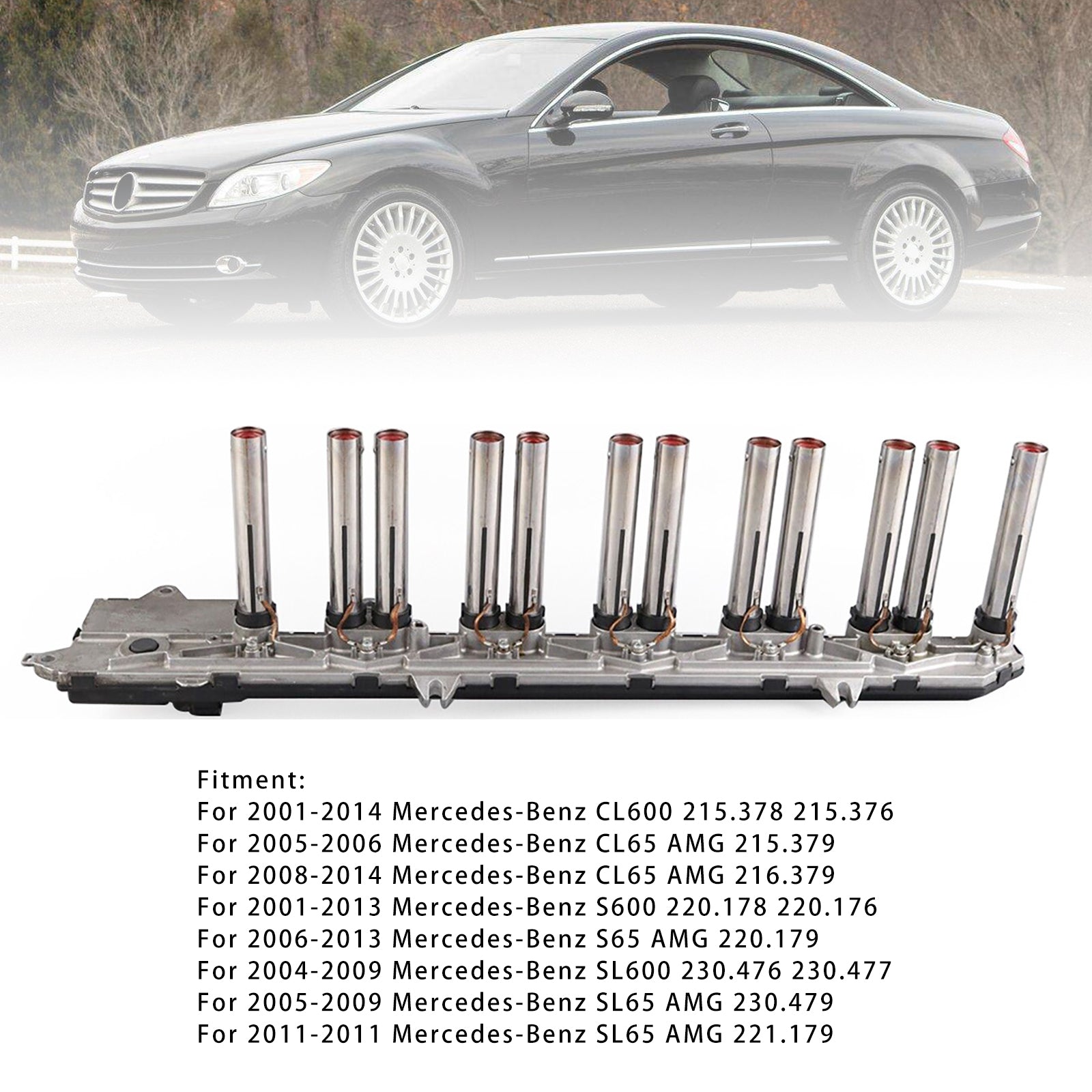 2006-2013 Mercedes-Benz S65 AMG 220.179 New Right Coil Pack Spark Plug Connectors Ignition A2751500480