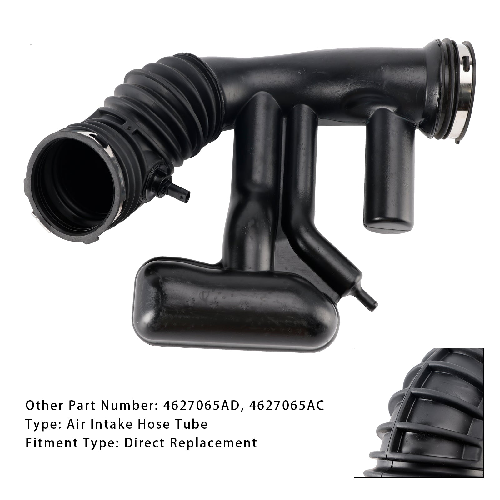 2012-2018 Jeep Wrangler JK 3.6L Air Intake Hose Tube 4627065AD 4627065AC