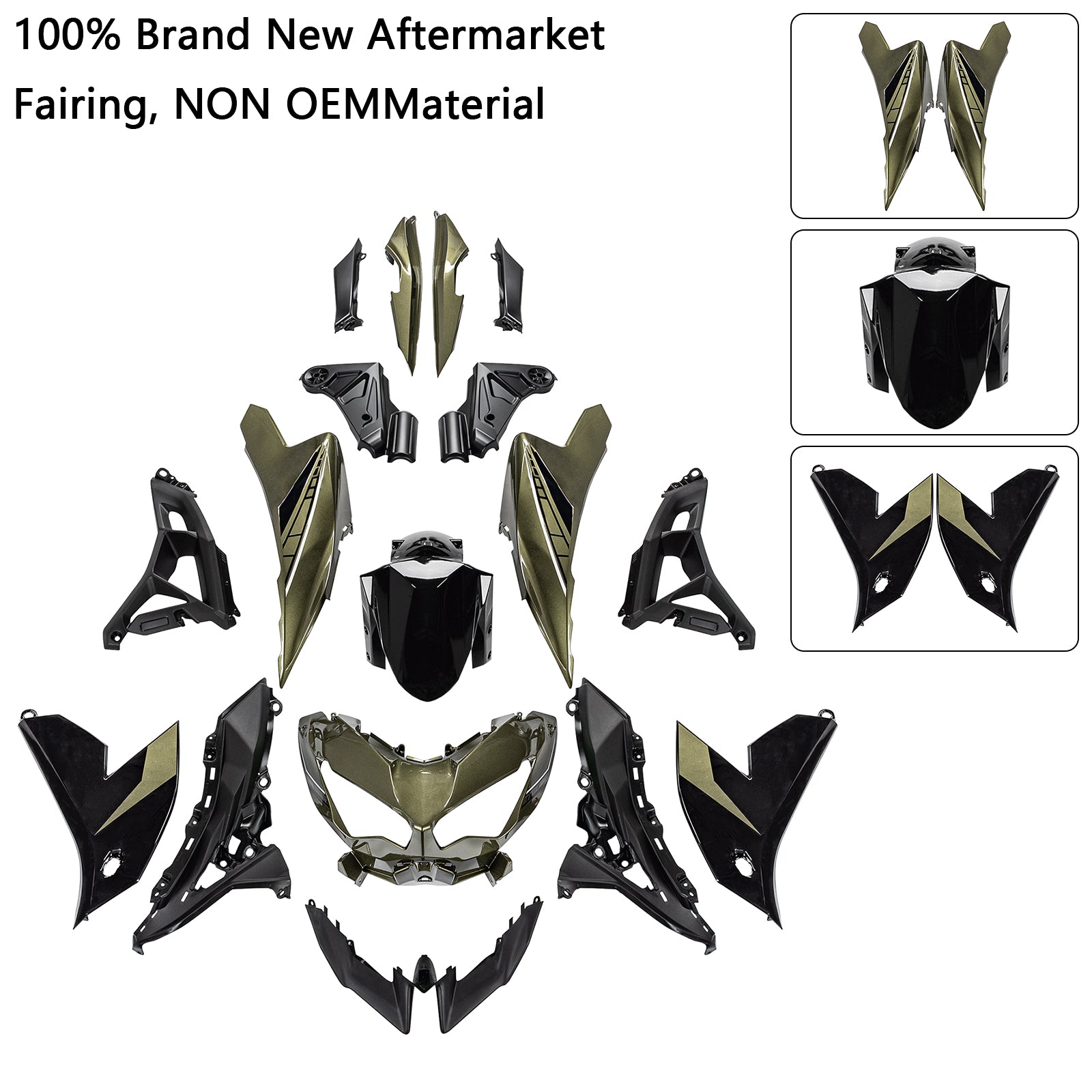 2022-2024 Kawasaki VERSYS 650 KLE Injection ABS Bodywork Fairing Kit 06#