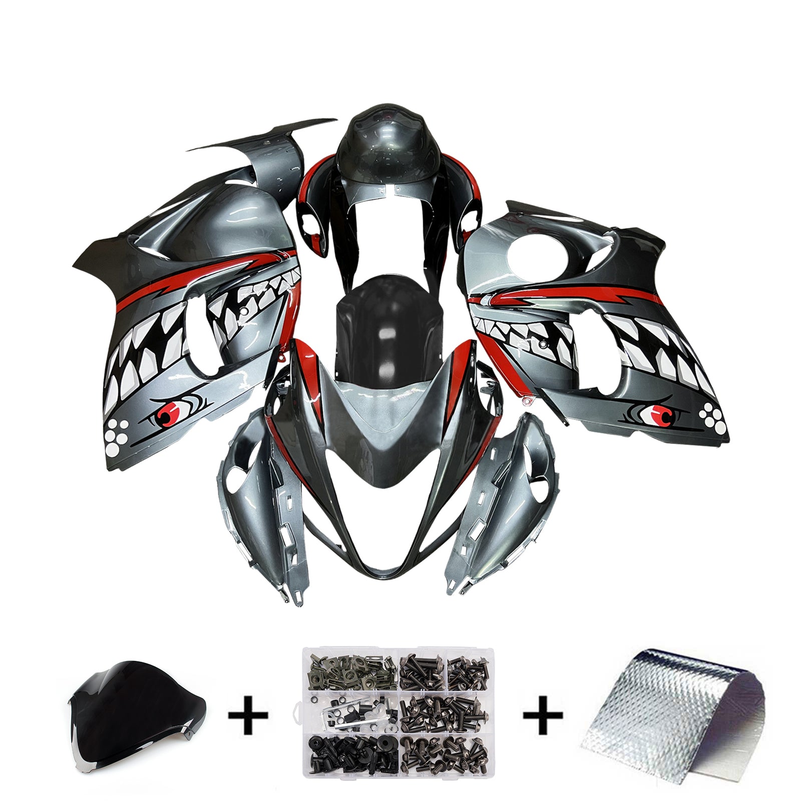 Kit de carenagem injeção Absos de plástico para Suzuki Hayabusa GSX1300R 2008-2020