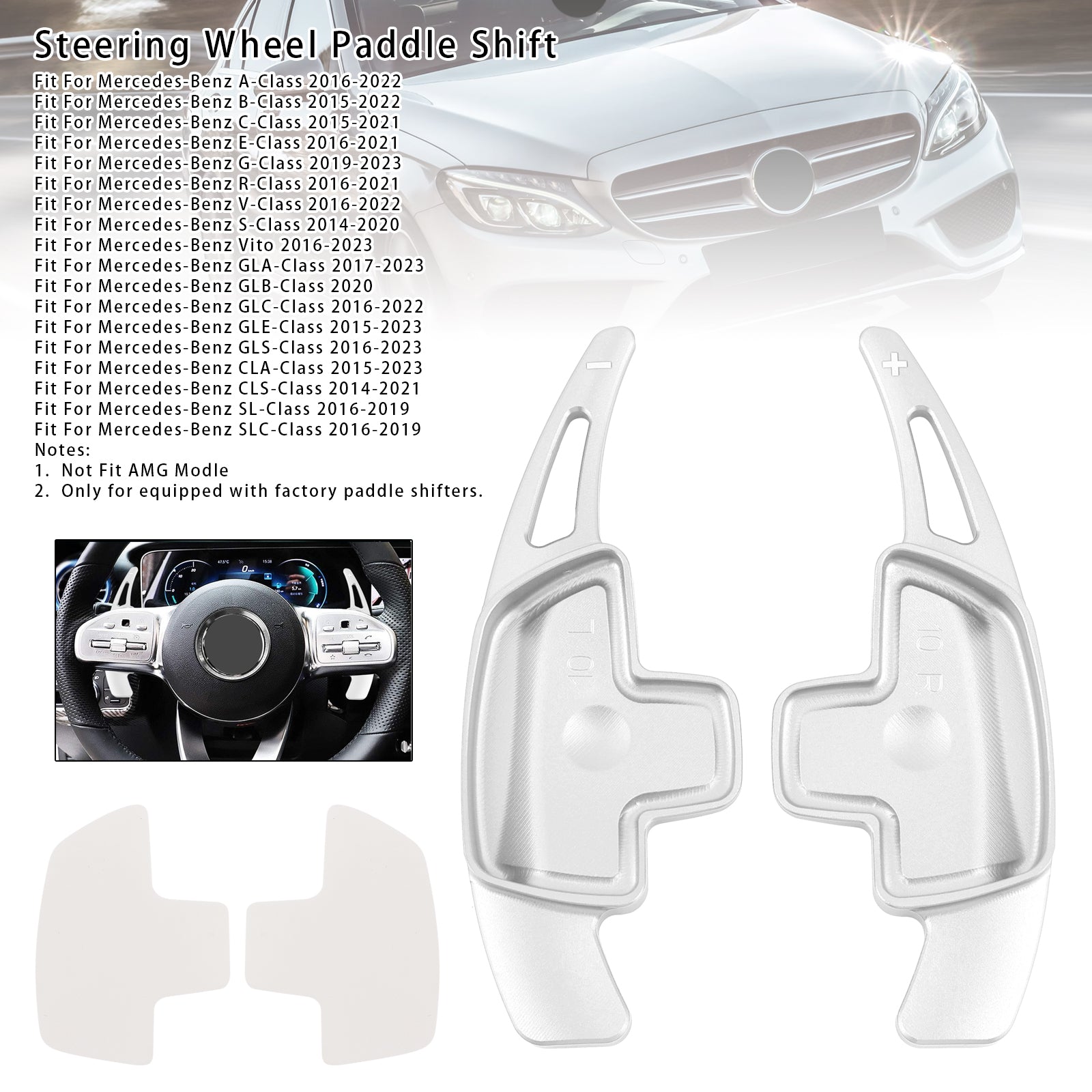 Rattpaddelväxel för Benz C GLC E 2015-2022