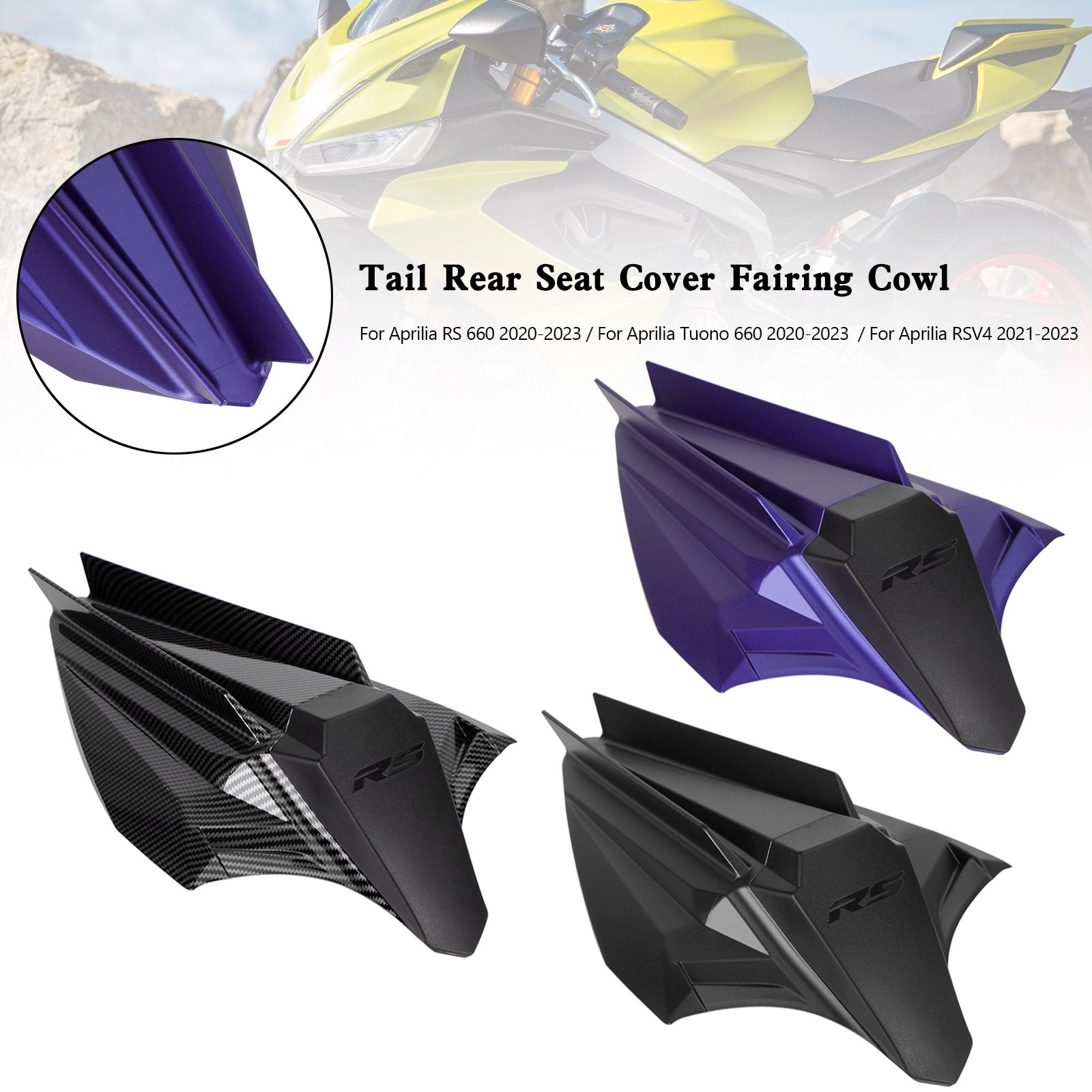 2021-2023 Aprilia RSV4 Rear Seat Cover Fairing Cowl