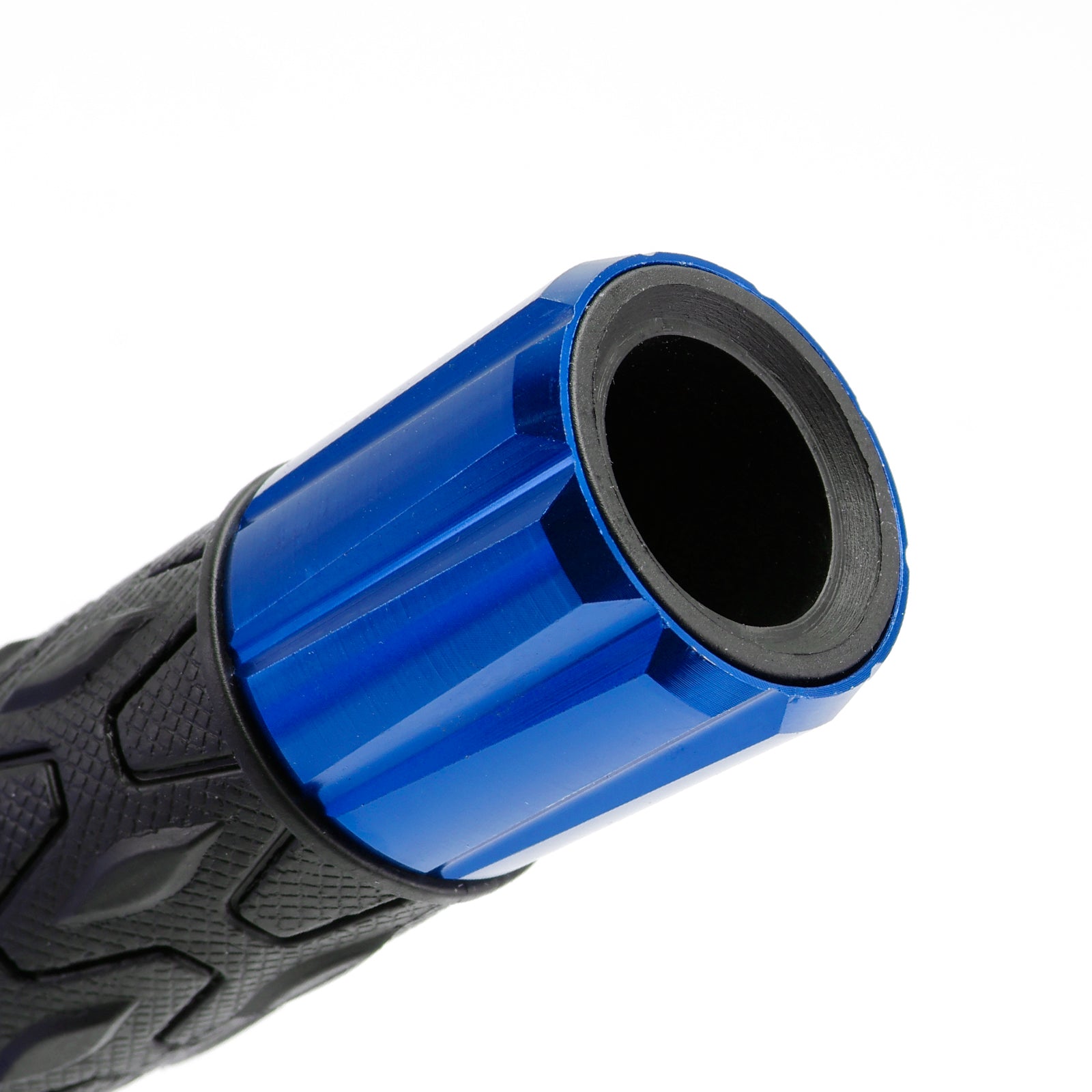 7/8"/22mm Motorfiets Stuur Handgrepen CNC Universeel Rood Voor Motorfietsen Zilver