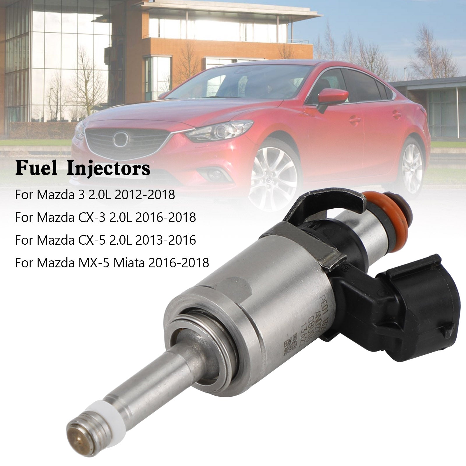 Injecteur de carburant PE01-13-250C adapté à Mazda 3 CX-3 CX-5 2.0 2012-18 PE01-13250B, 1 pièce