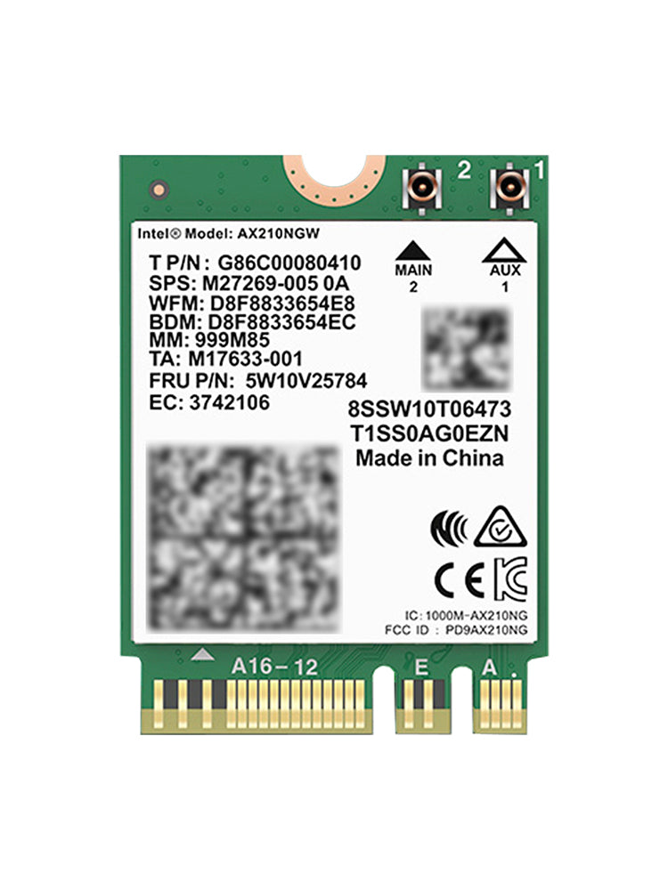 AX210-modul Bluetooth 5374Mbps høyhastighets gigabit nettverkskort støtter wifi6