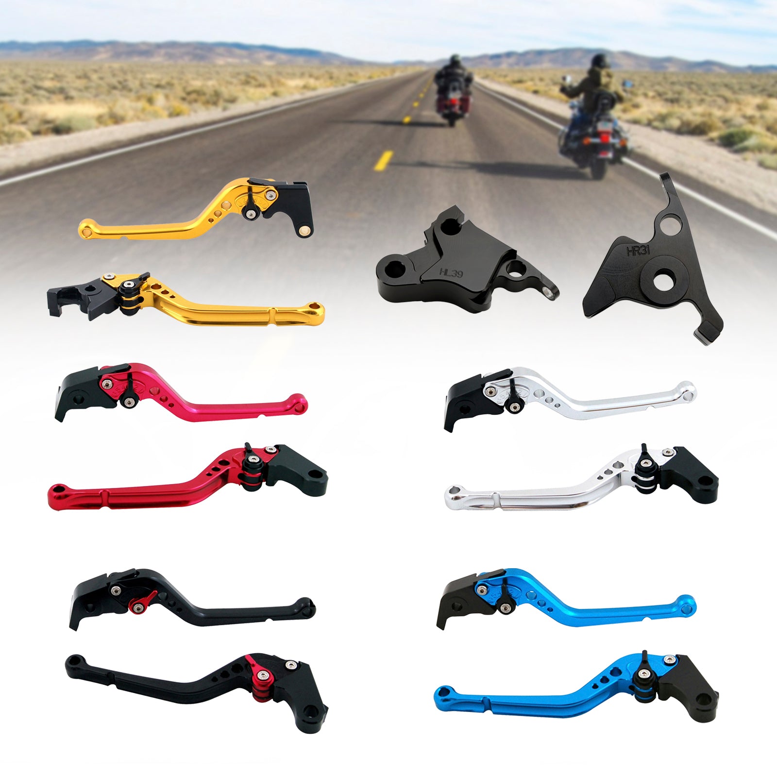Palanca de freno de embrague larga apta para CFMOTO 450SS 450SR 21-23 450NK 23-24