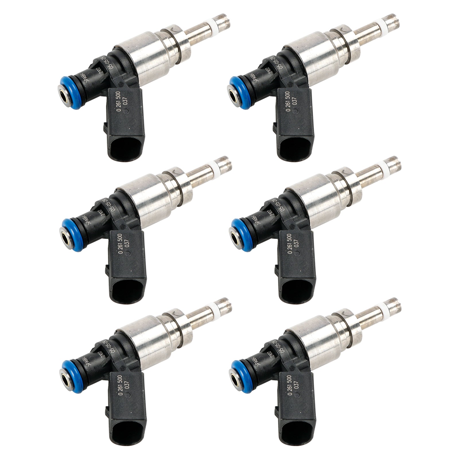 6PCS Brandstofinjector 06E906036F Fit Voor Audi Q5 A4 A5 A6 3.2L V6 2008-2011 0261500037