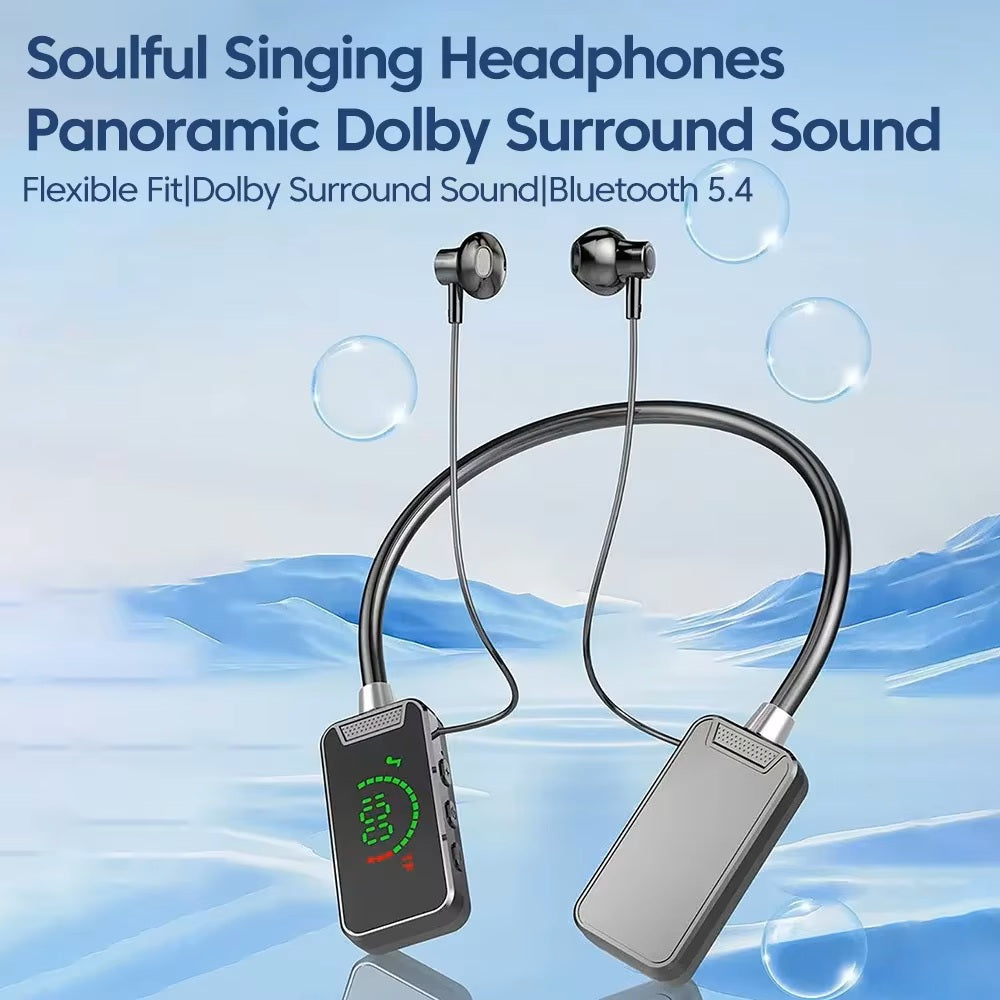Écouteurs Bluetooth 5.3, affichage numérique intelligent, pour jeux, chant en direct, retour d'oreille