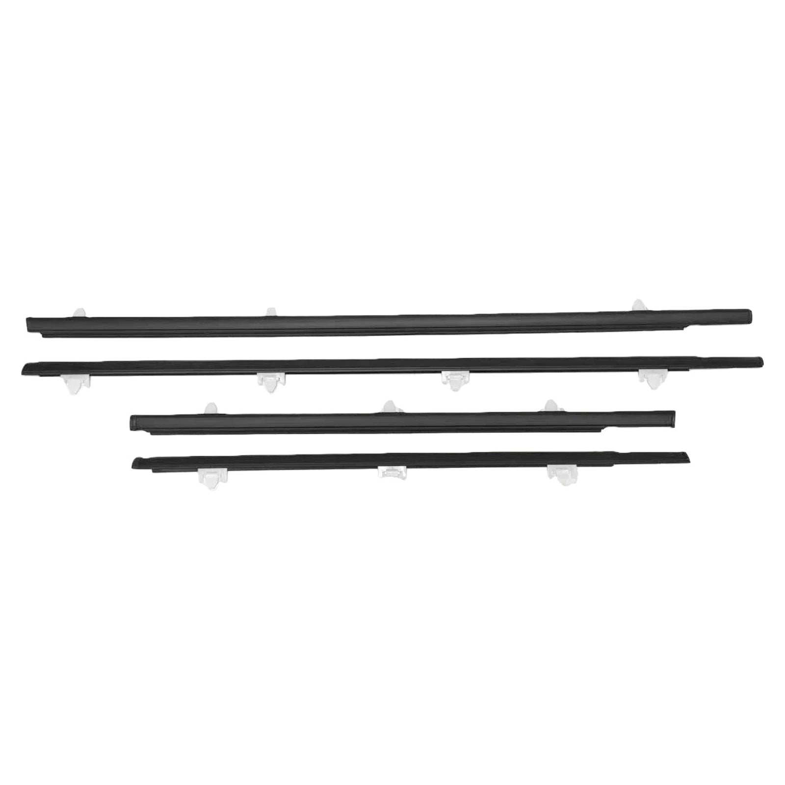 4PCS Window Sweep Weatherstrips For Nissan Sunny B13 1991-1994