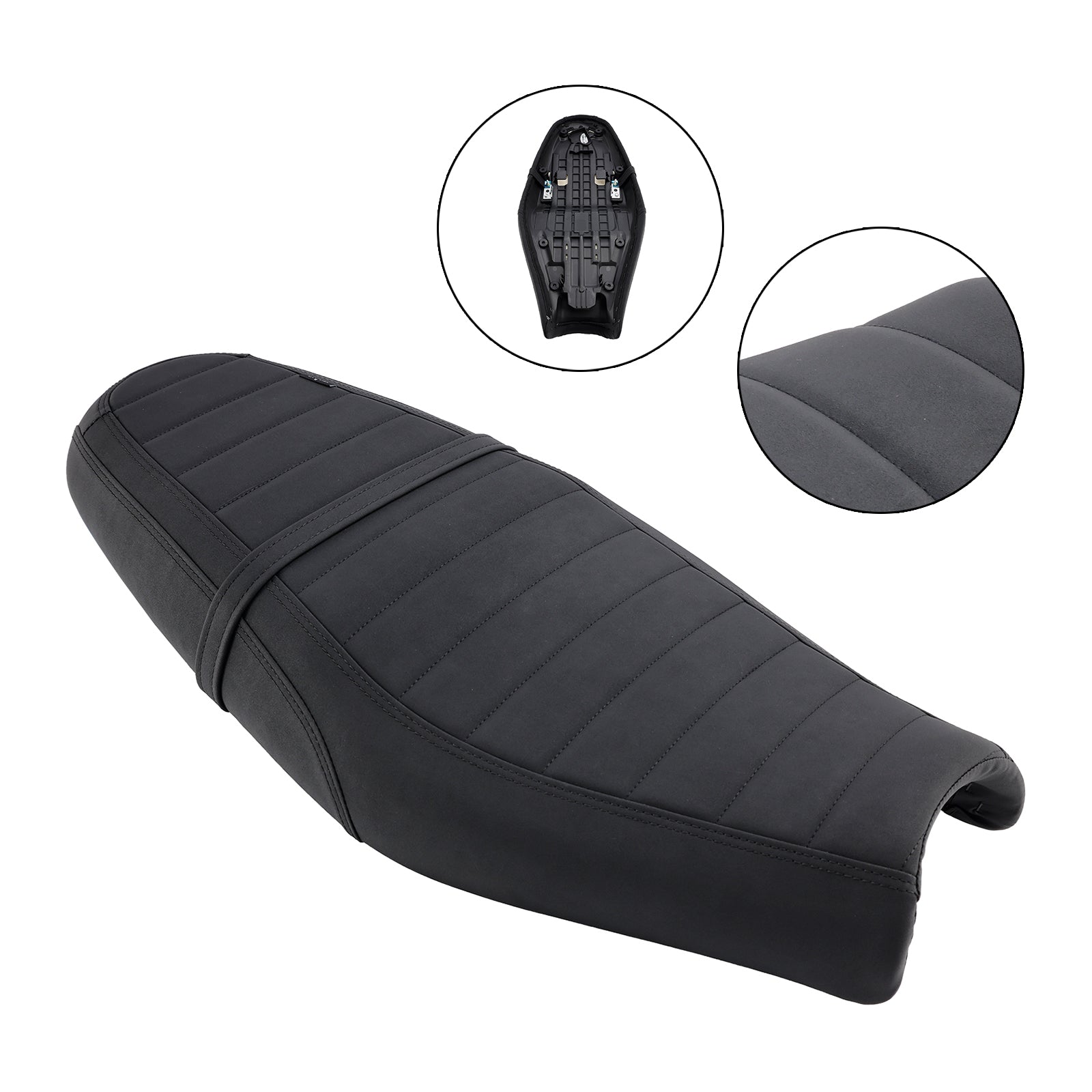 Asiento del pasajero delantero cojín trasero inferior negro para Street Twin Speed ​​Twin BrownS
