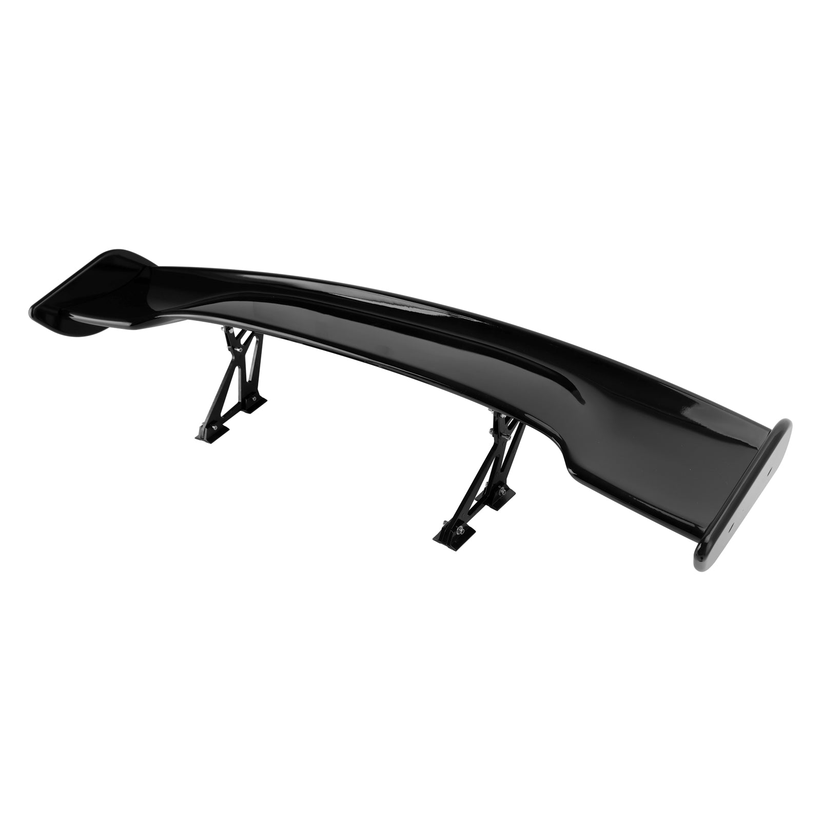 57 "145 cm Universal Racing Estilo GT Down Force Trunk Spoiler Asa Preto Brilhante