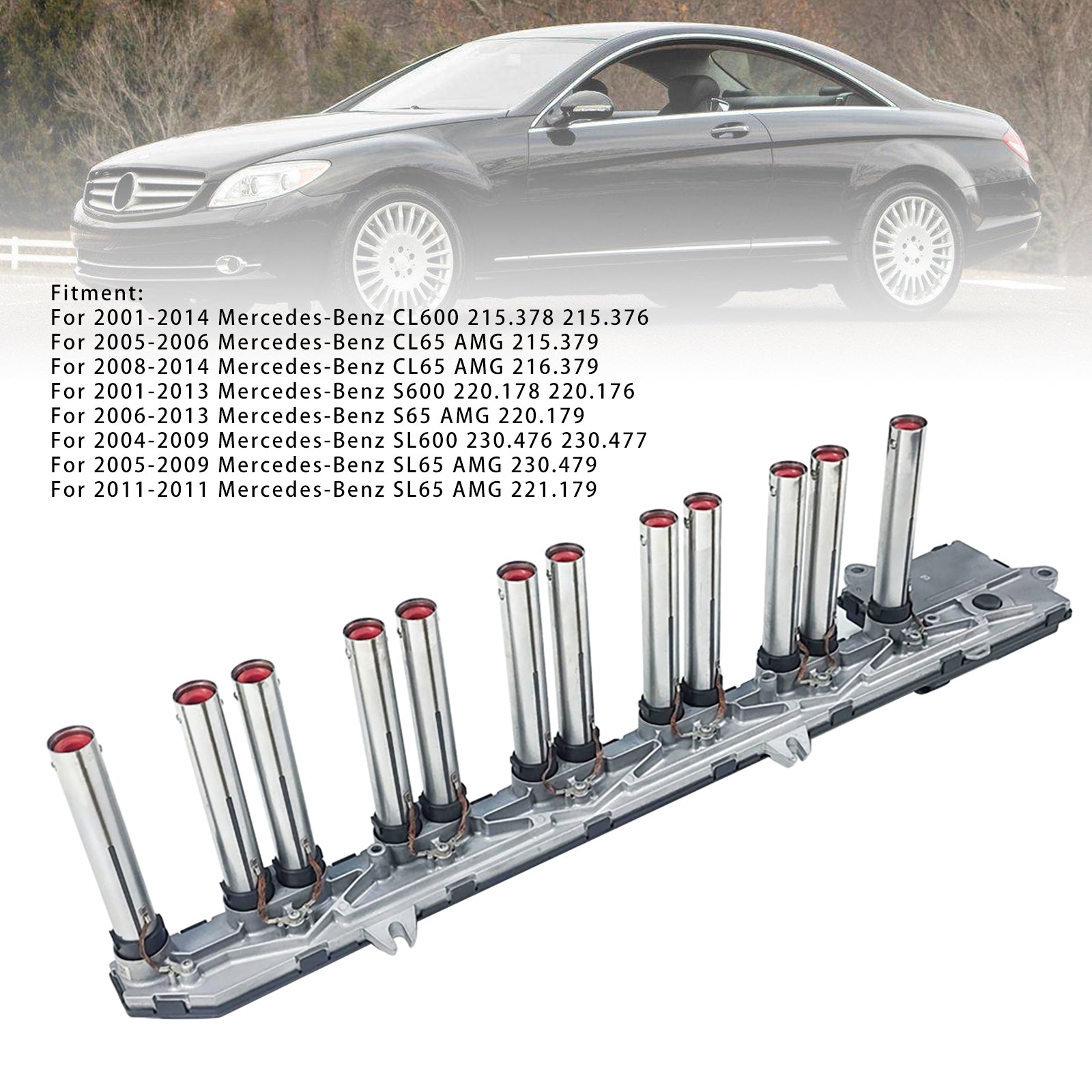 2008-2014 Mercedes-Benz CL65 AMG 216.379 Nieuw Links Bobinepakket Bougieconnectoren Ontsteking 2751500780