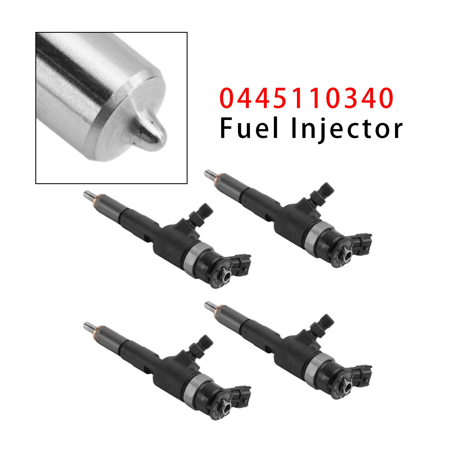 02.2011-03.2016 For Fiat Scudo Kasten 1.6 D Multijet - 66 kW 90 PS 1560 cc 4PCS Fuel Injector 1696927