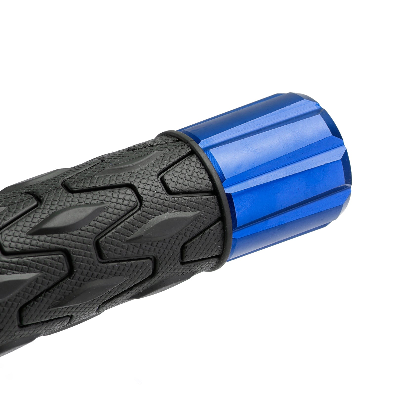 7/8"/22mm Motorfiets Stuur Handgrepen CNC Universeel Rood Voor Motorfietsen Zilver