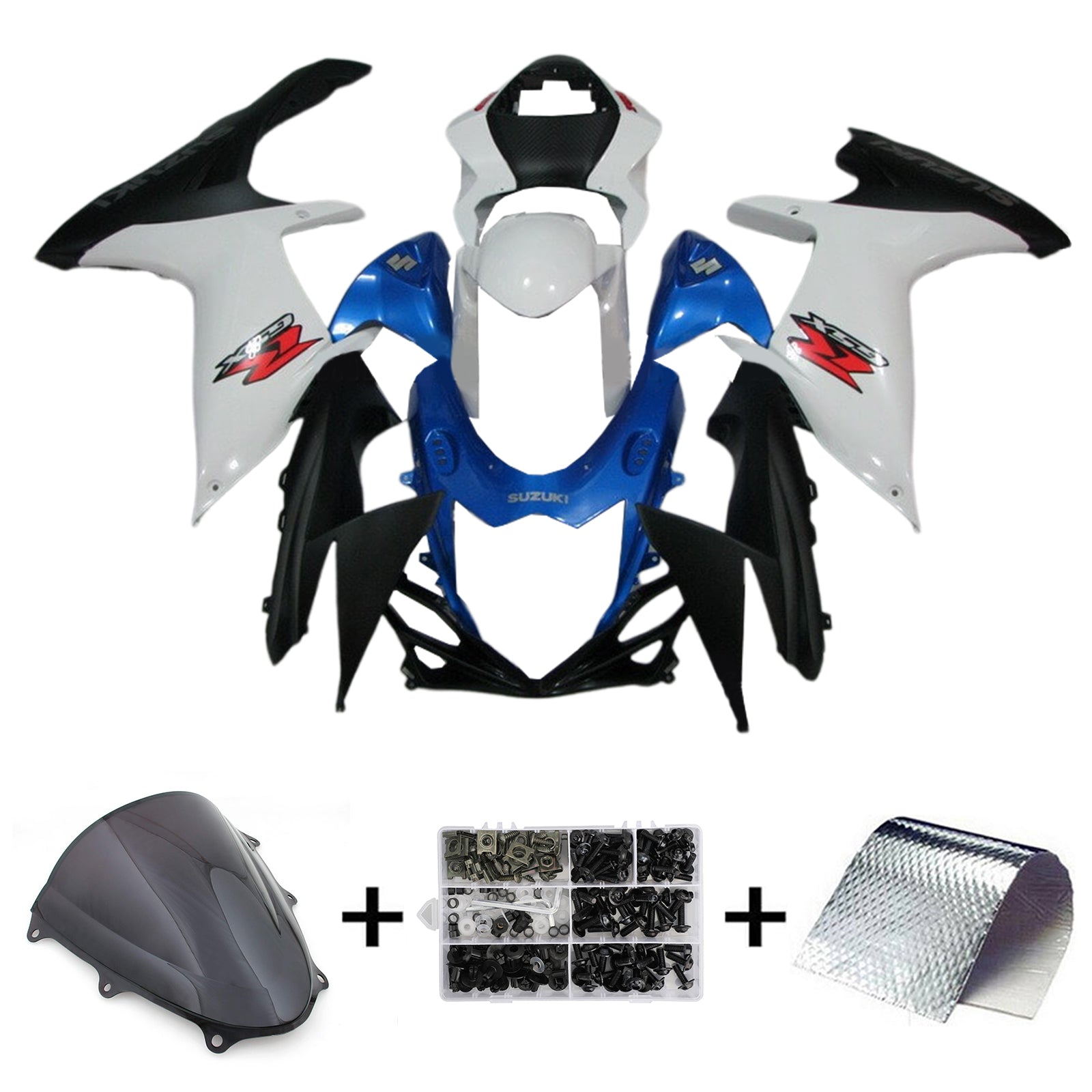 2011-2024 Suzuki GSXR 600/750 K11 Amotopart Injection Fairing Kit Bodywork Plastic ABS #101