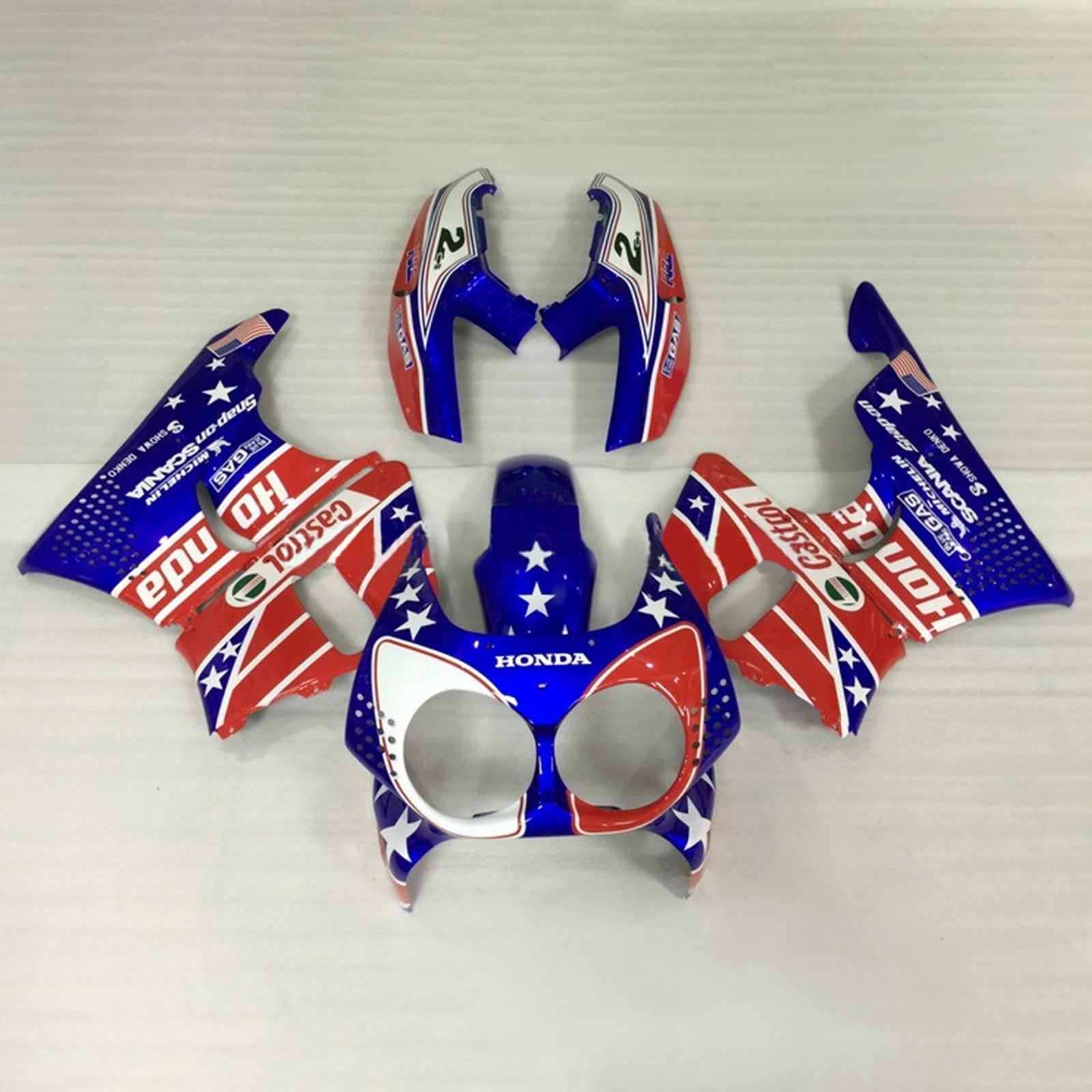 1992-1993 Honda CBR900RR 893 Amotopart Injection Fairing Kit Bodywork Plastic ABS #101