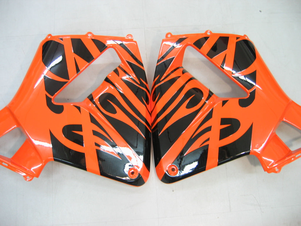 2003-2004 Honda CBR 600 RR oranje en zwarte Flame Racing stroomlijnkappen algemeen