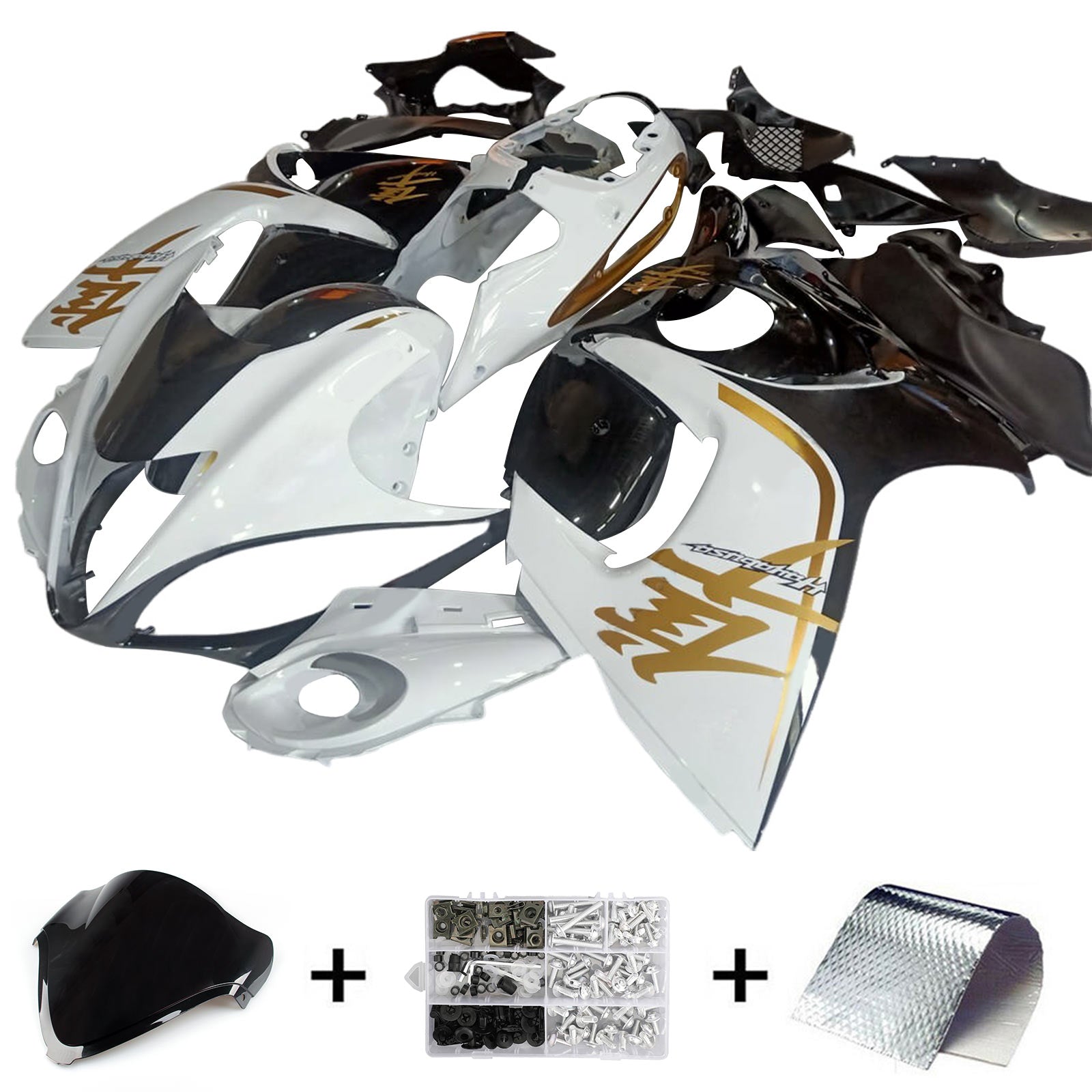 Kit de carénage d'injection Suzuki Hayabusa GSX1300R 2008-2020, carrosserie en plastique ABS