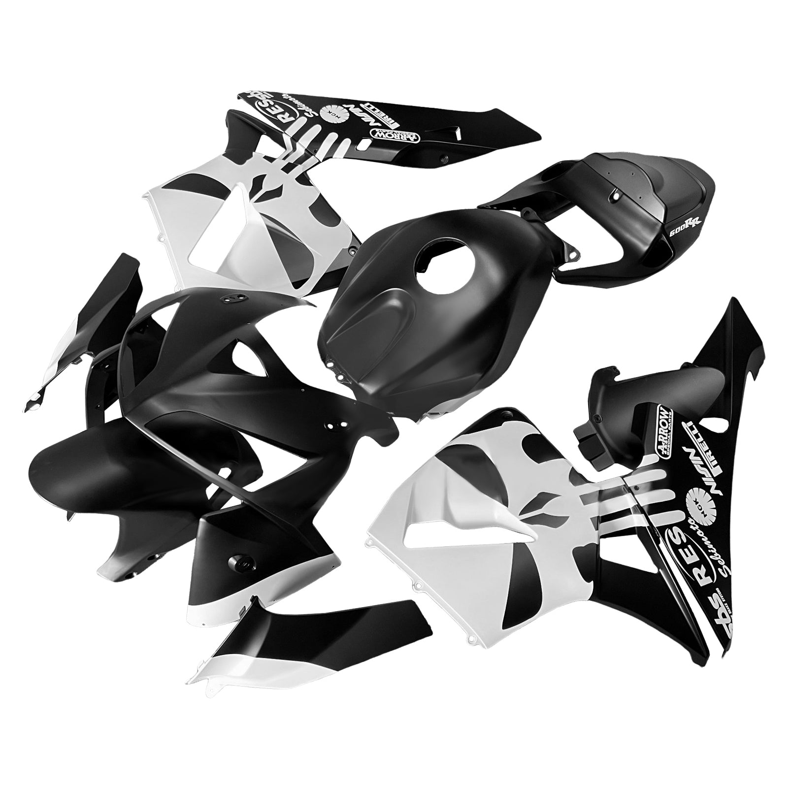 Injektionsmässa Kit Bodywork Plastic ABS för Honda CBR600RR 2005-2006 F5