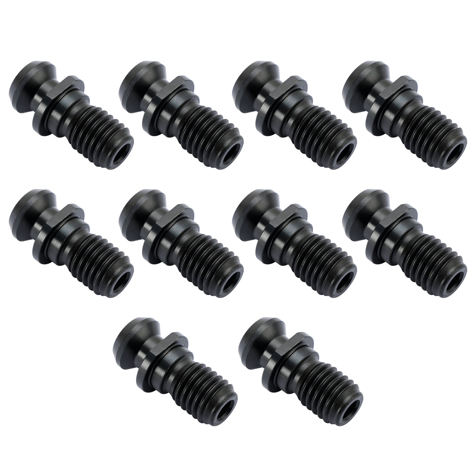 10Pcs CAT40 45° 0.740" Coolant Pull Stud Retention Knob For Mazak Fadal Black