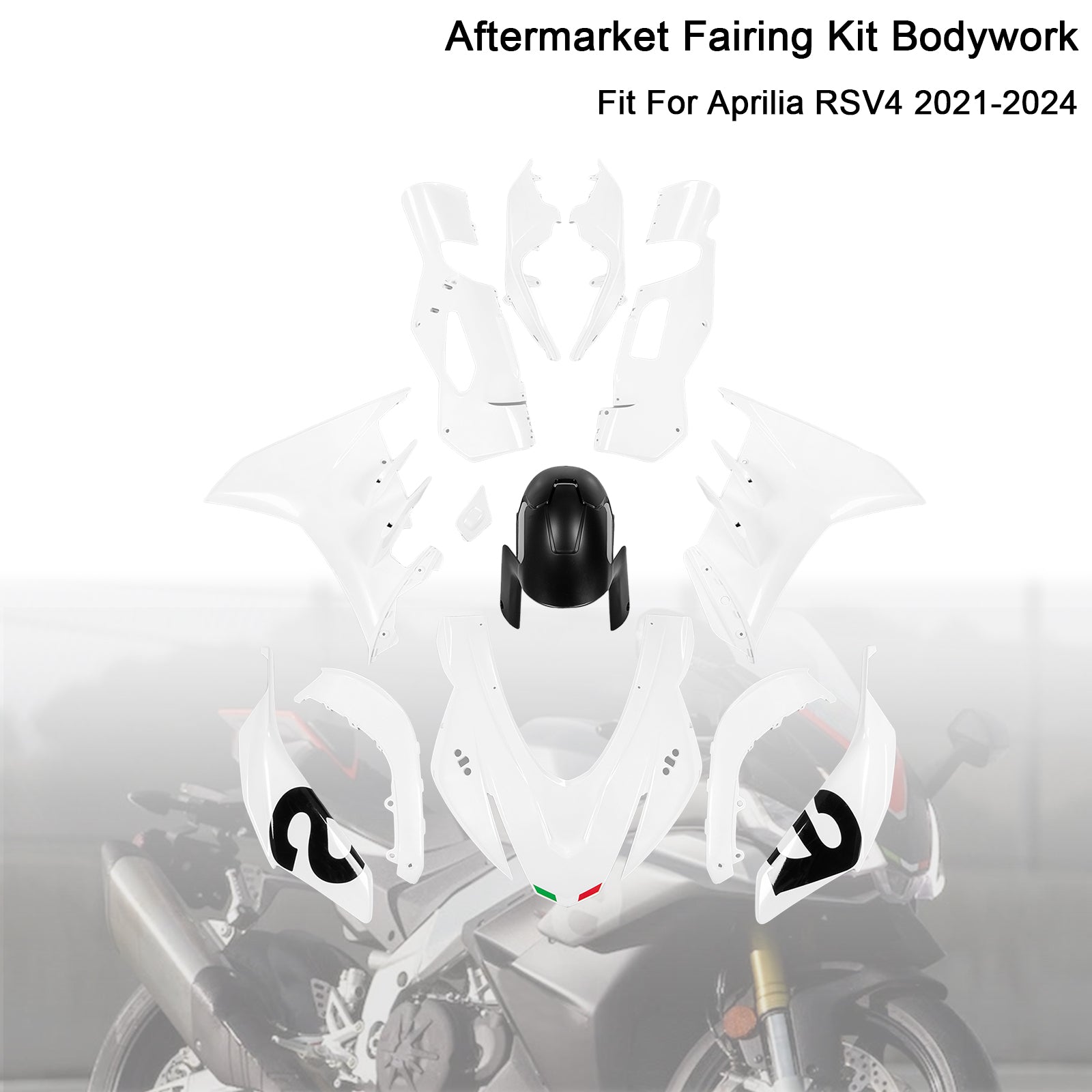 Injeção ABS Kit de carenagem de plástico de plástico para Aprilia RSV4 2021-2024
