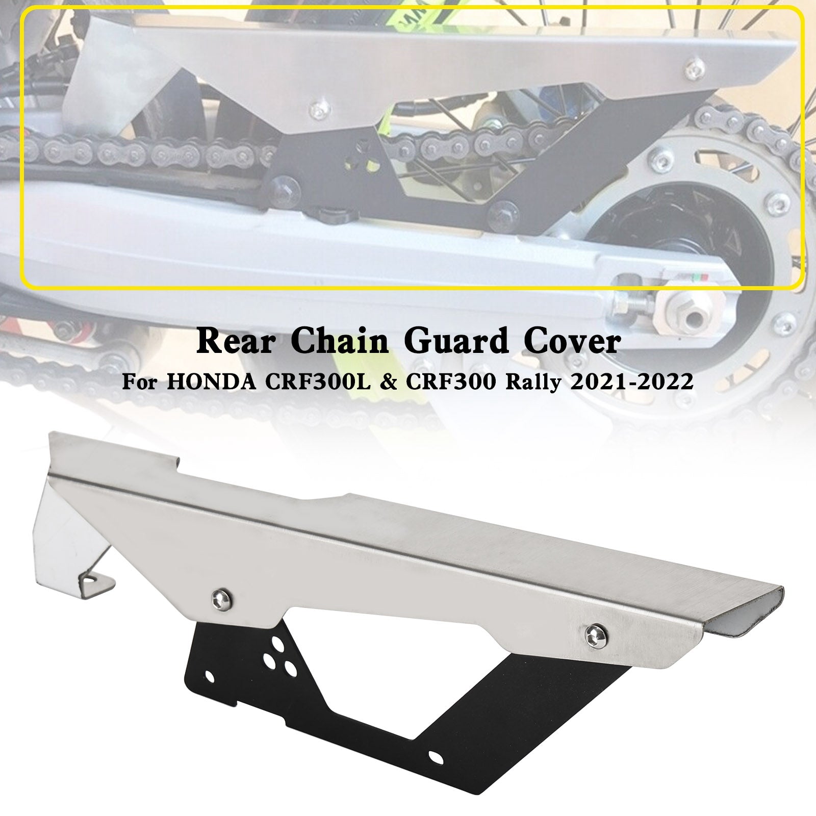 Sprocket Chain Guard Protector Cover For HONDA CRF300L LA Rally ND16 2021-2022