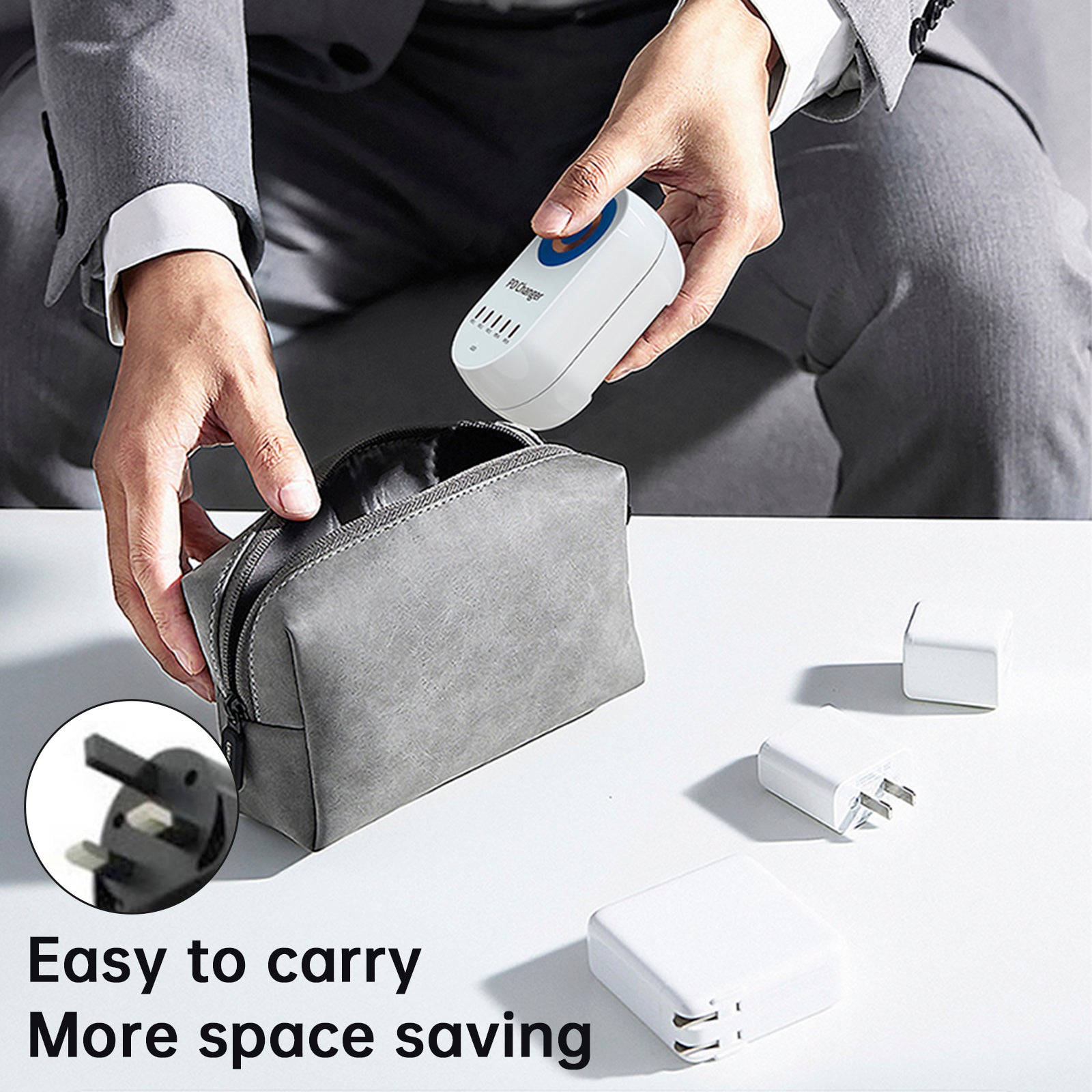 140W lader magnetisk trådløs hurtiglading PD100W bærbar mobiltelefonlader